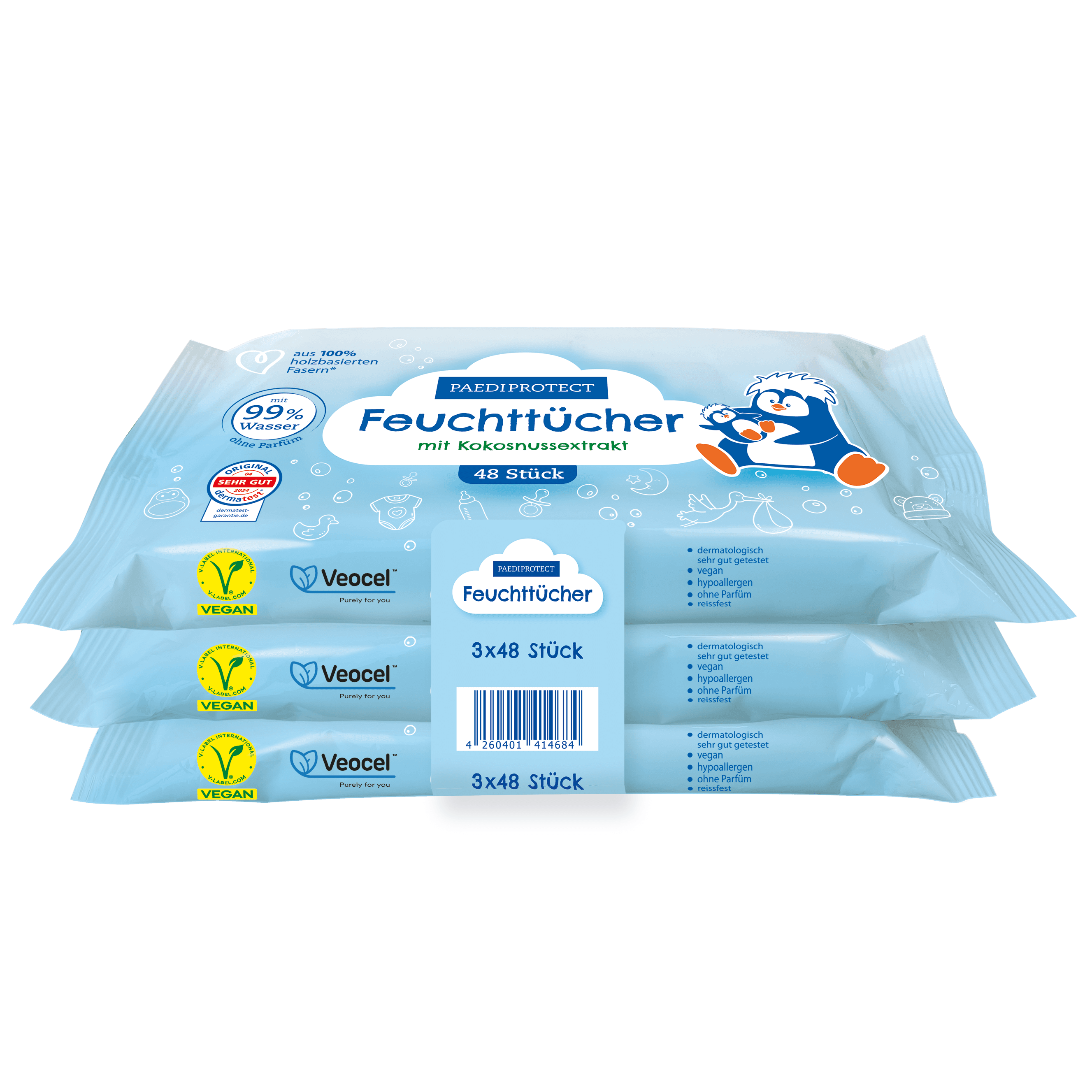 Produktbild PAEDIPROTECT Feuchttücher 2 von 3
