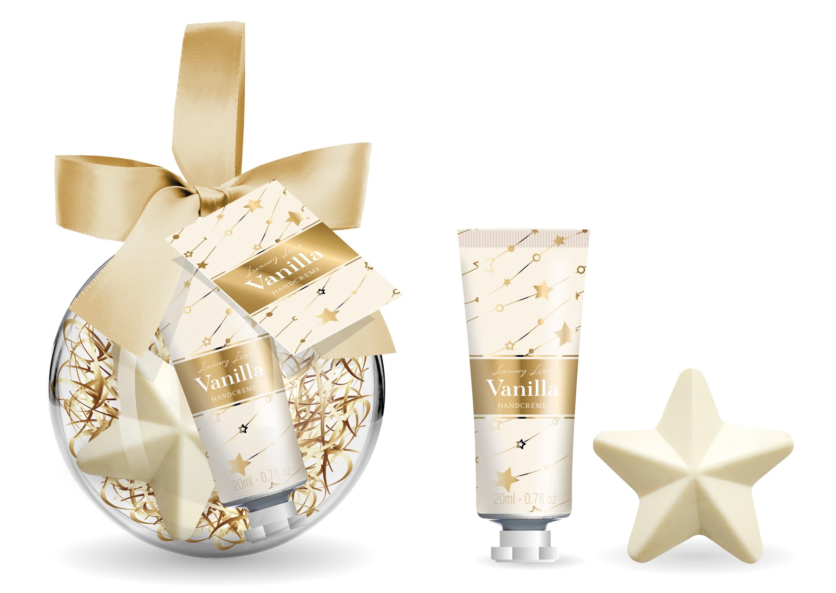 WONDERNICE Kugel Geschenkset Golden Geschenkpackung