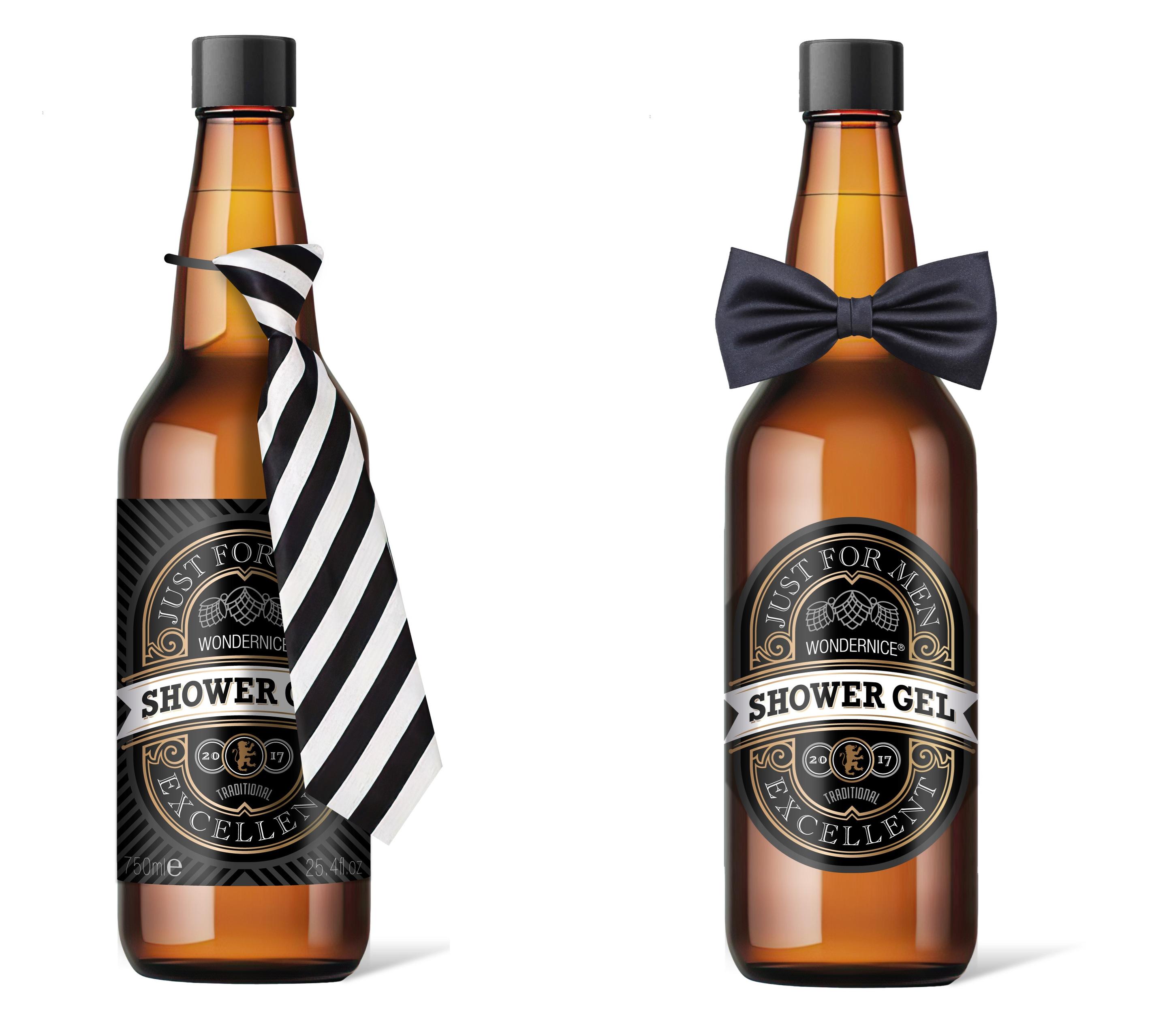 WONDERNICE Duschgel Gentleman in Flasche Geschenkpackung