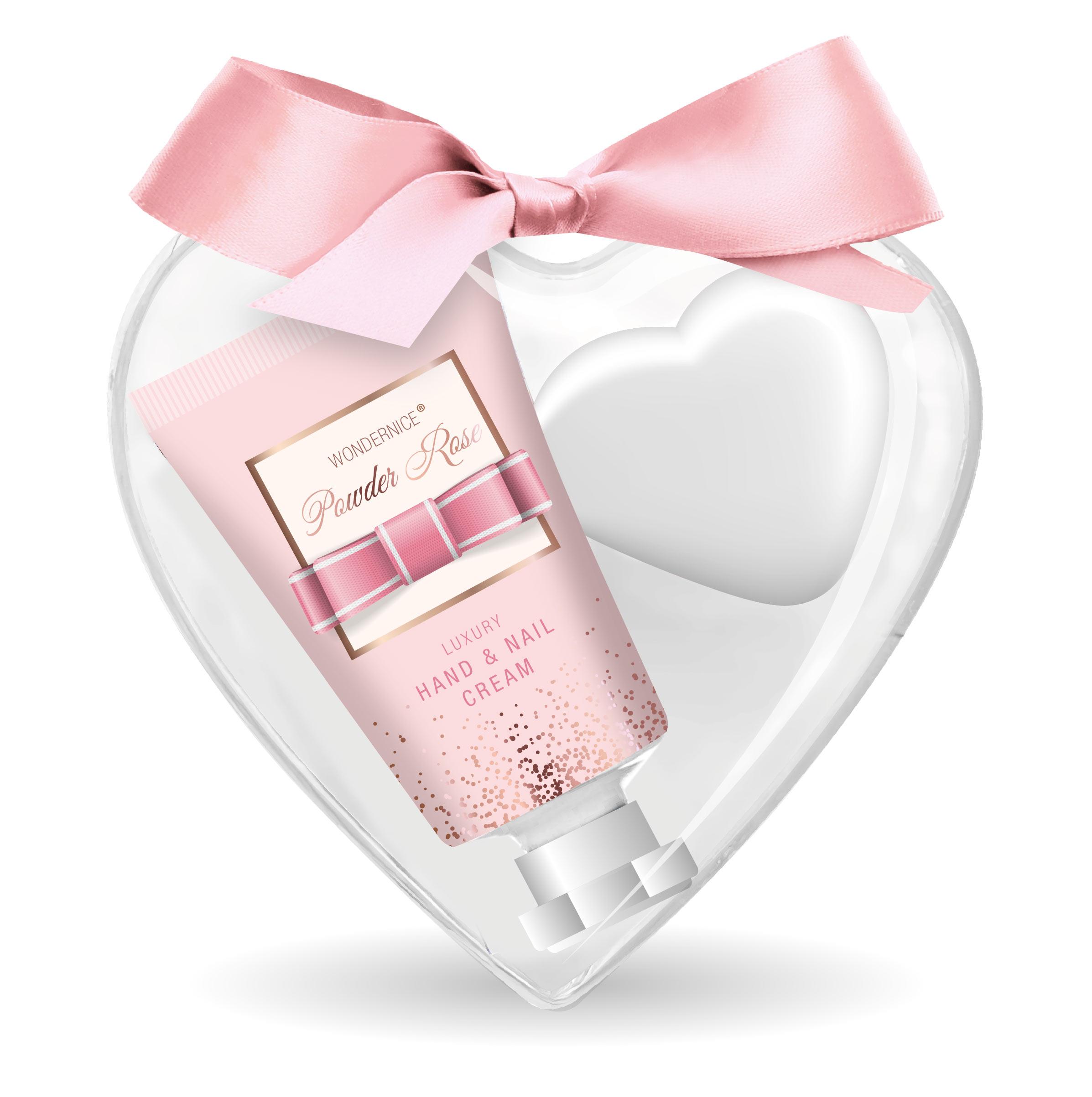 WONDERNICE Powder Rose in Herz Geschenkpackung