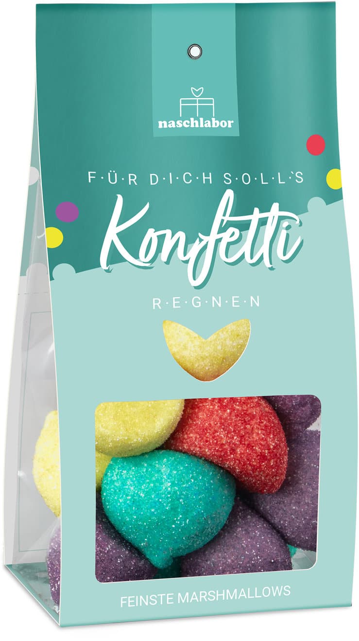 NASCHLABOR Marshmallow Für Dich soll's Konfetti regnen