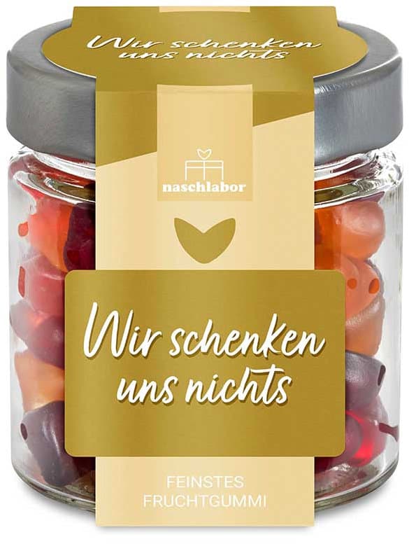NASCHLABOR Fruchtgummi Wir schenken uns nichts
