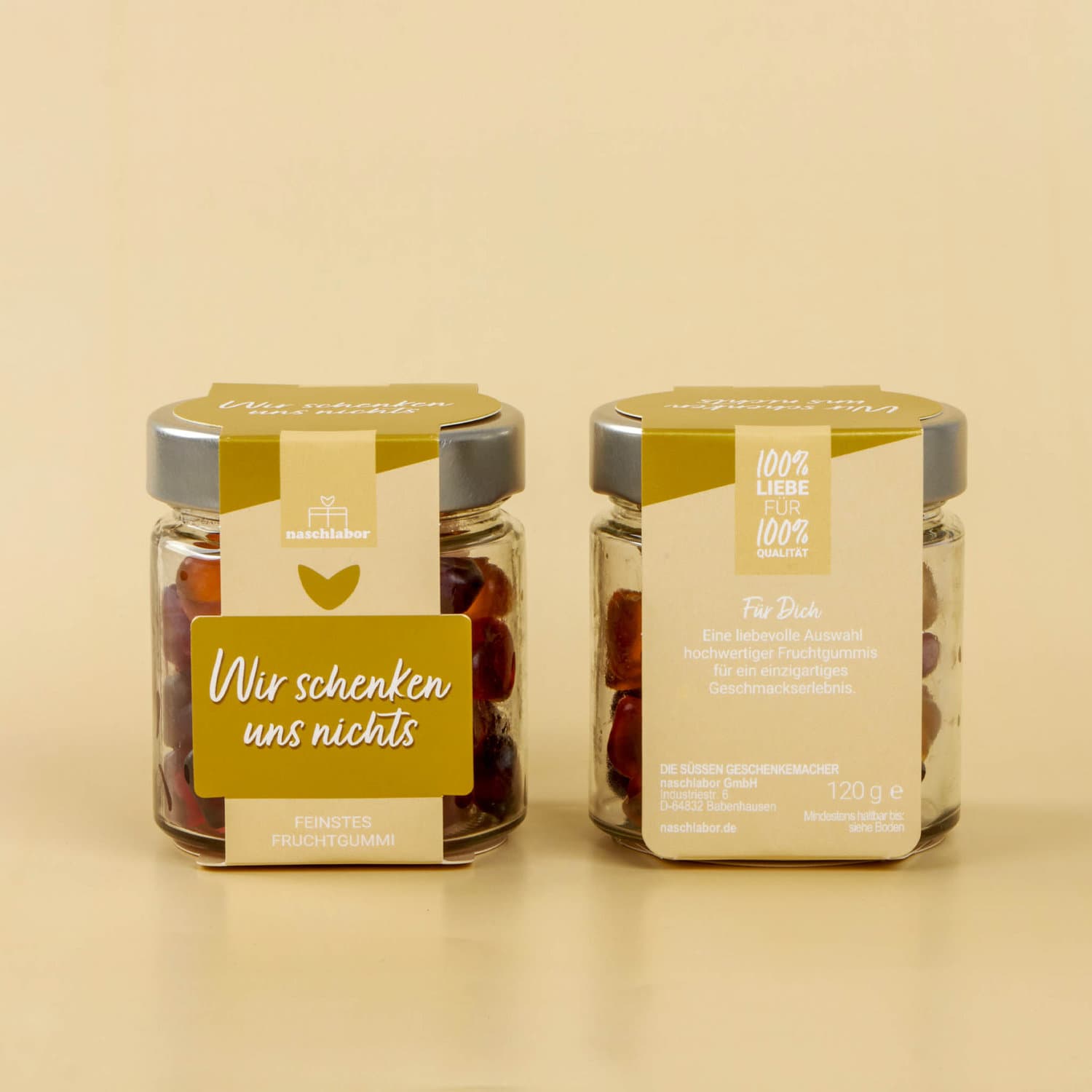 NASCHLABOR Fruchtgummi Wir schenken uns nichts