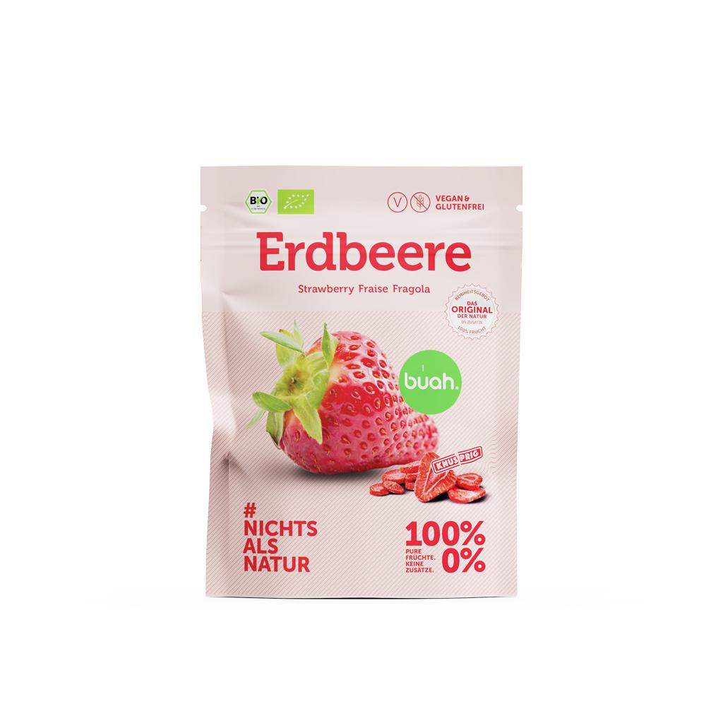 buah Bio Erdbeere pur Kleiner Snackpack