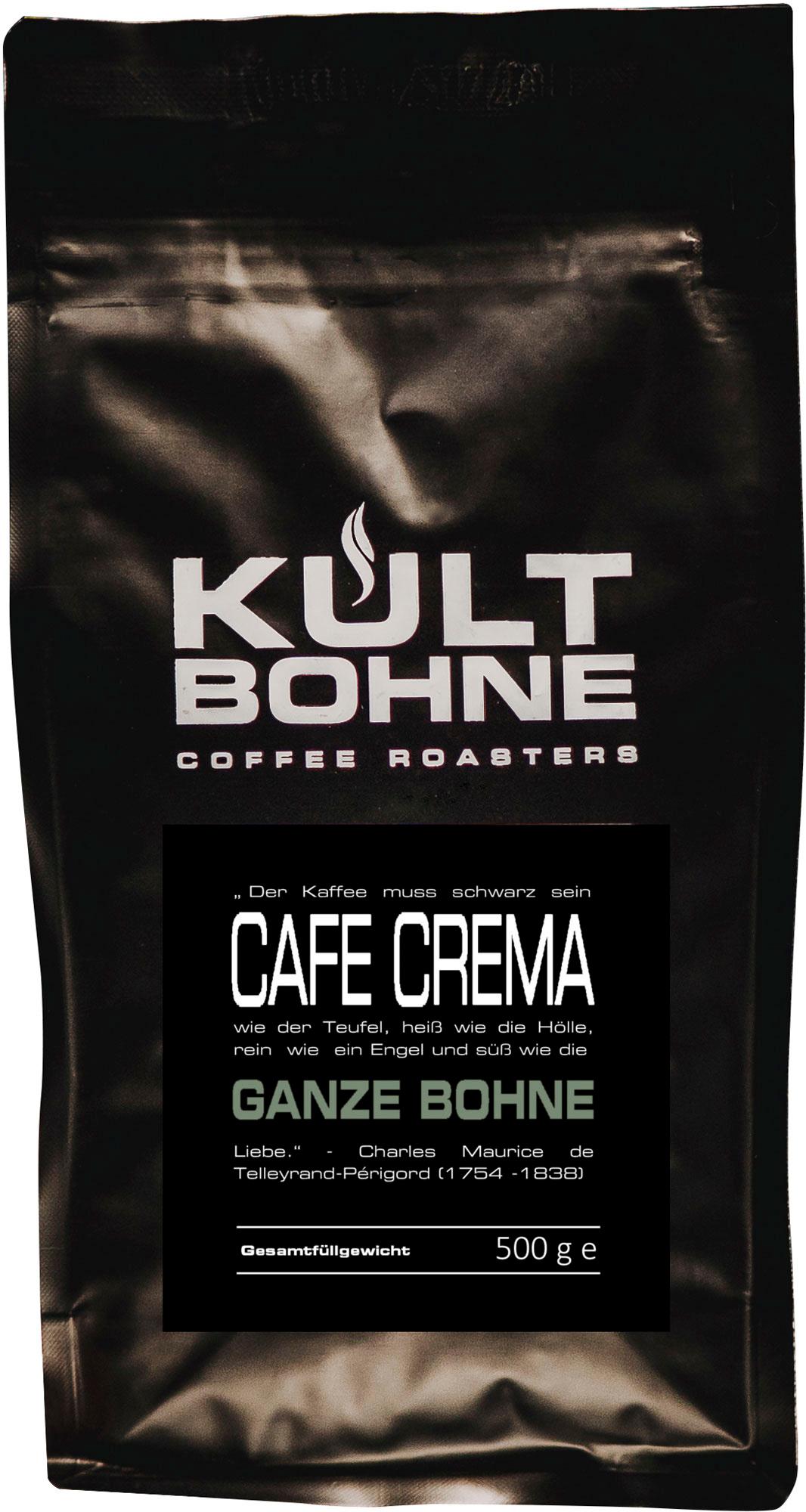 KULTBOHNE Kaffee Bohnen Caffe Crema