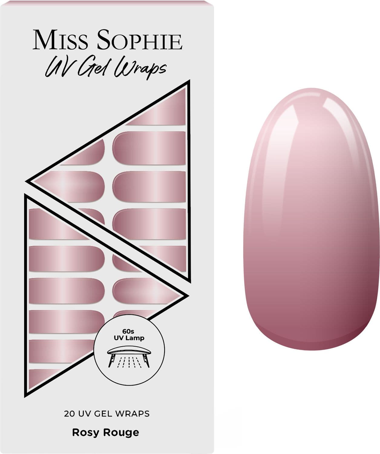 MISS SOPHIE UV Gel Wraps Rosy Rouge
