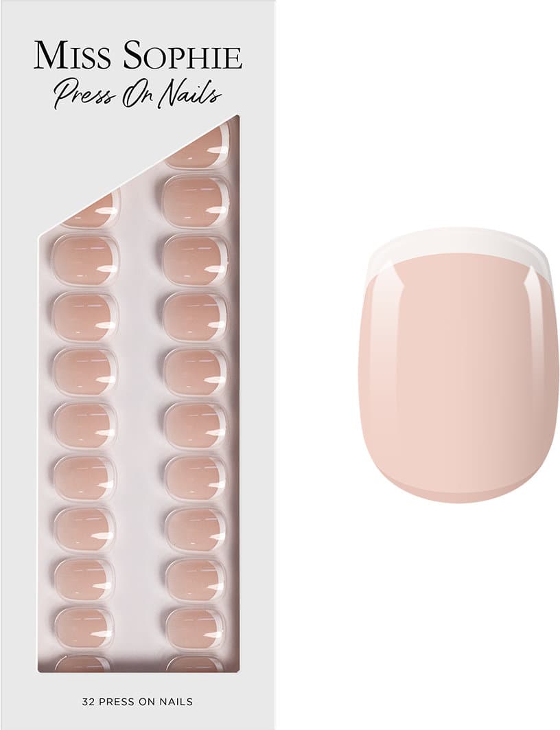 MISS SOPHIE Press On Nails French Tips Extra Short Square