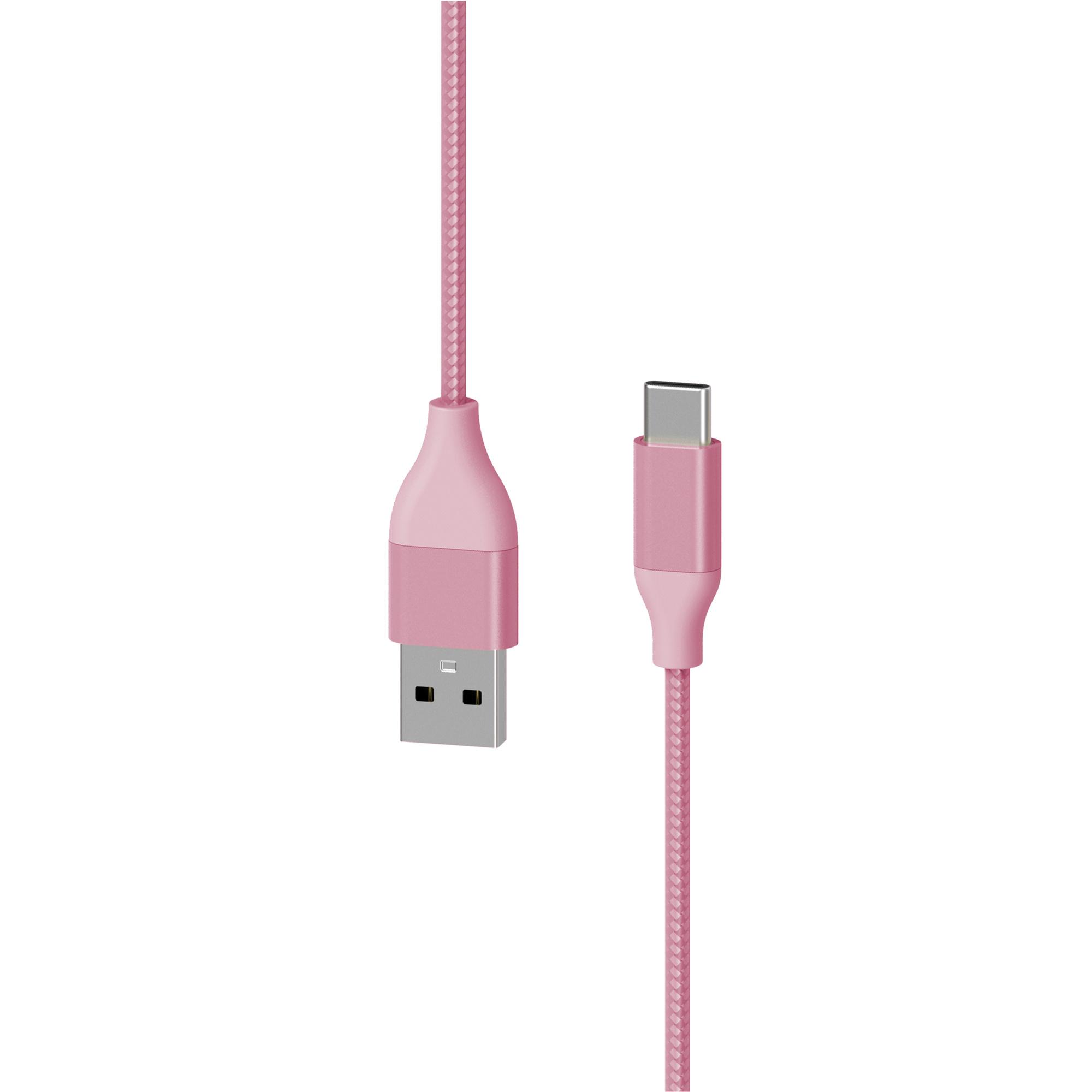 Xlayer Kabel PREMIUM Metallic USB to Type C (USB-C) Cable 1.5m (Fast Charging 3A/USB 2.0) Rose