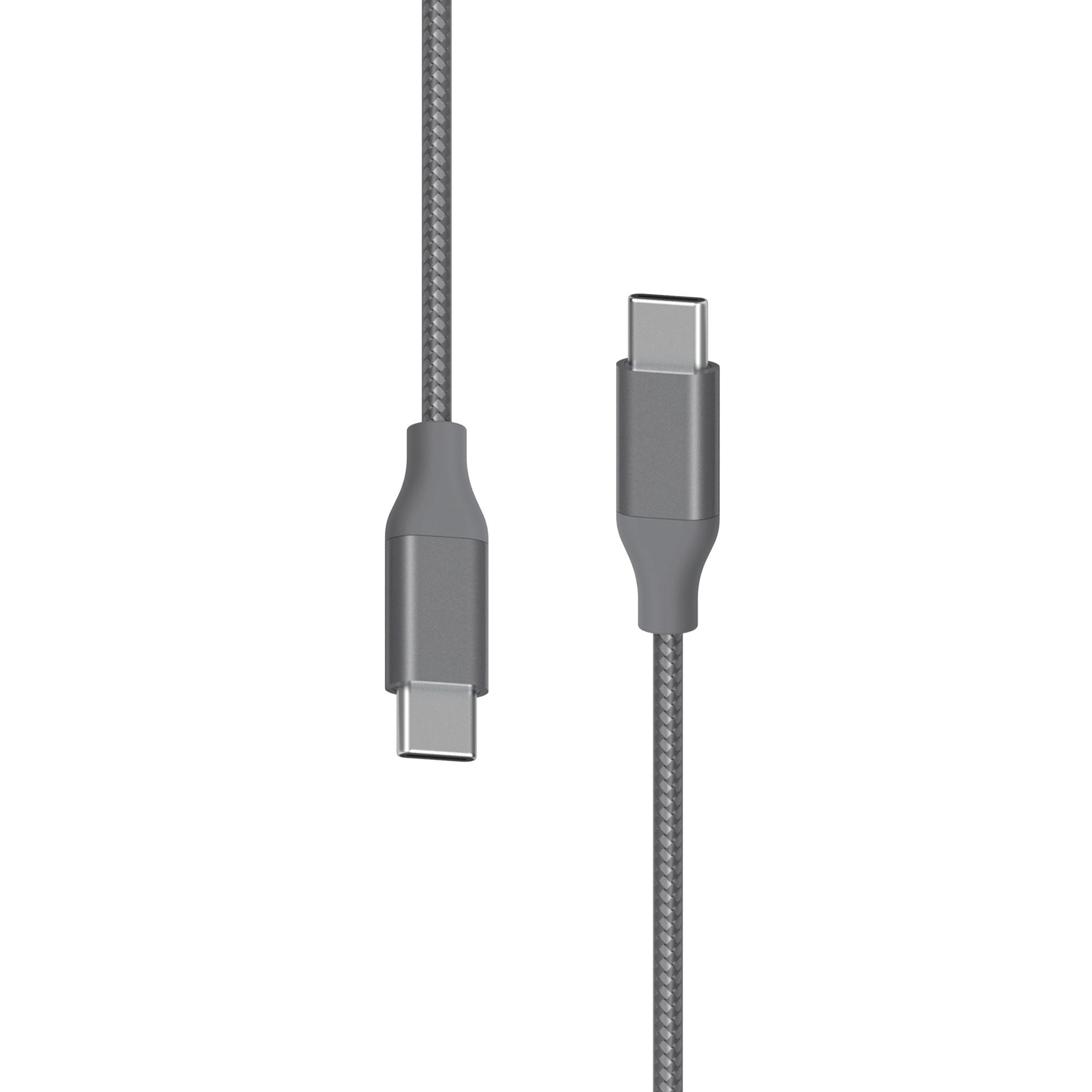 Xlayer Kabel PREMIUM Metallic Type C (USB-C) to Type C Cable 1.5m (Fast Charging 3A/USB 2.0) Space Grey