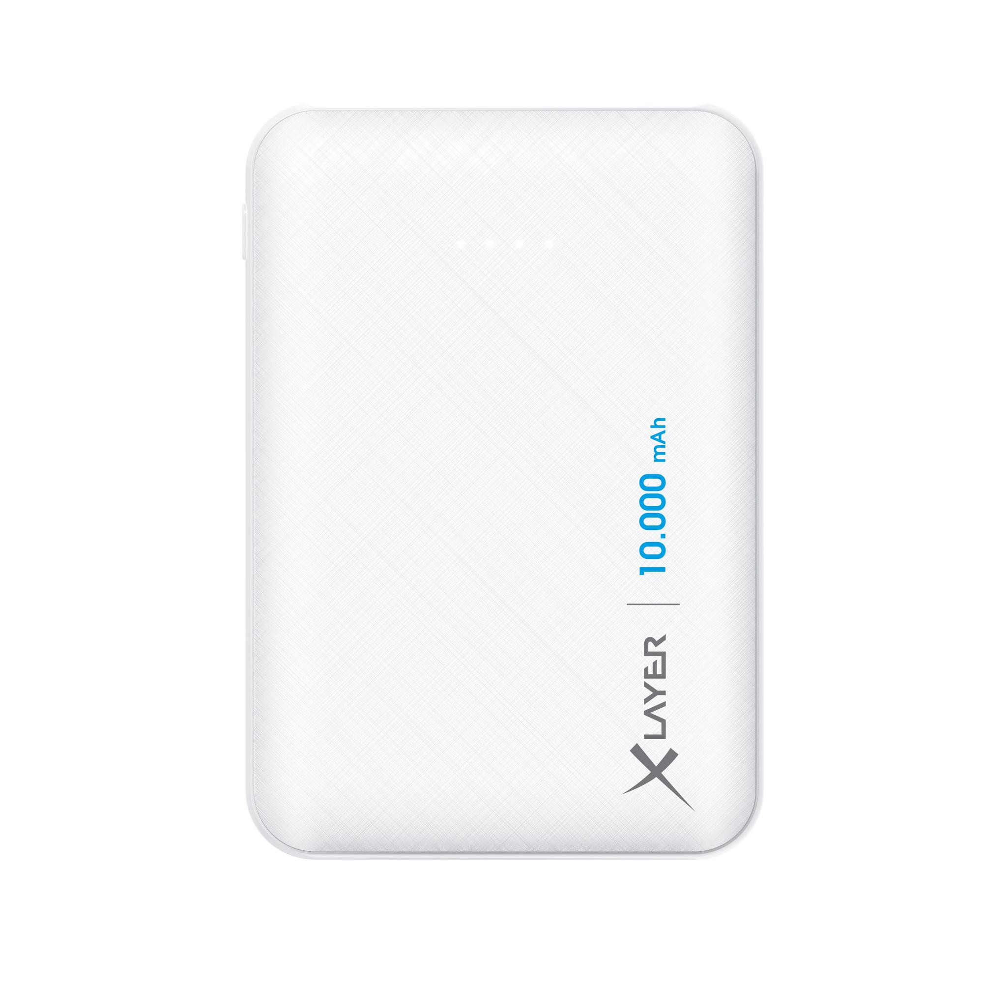 Xlayer Zusatzakku Powerbank Micro White 10.000mAh
