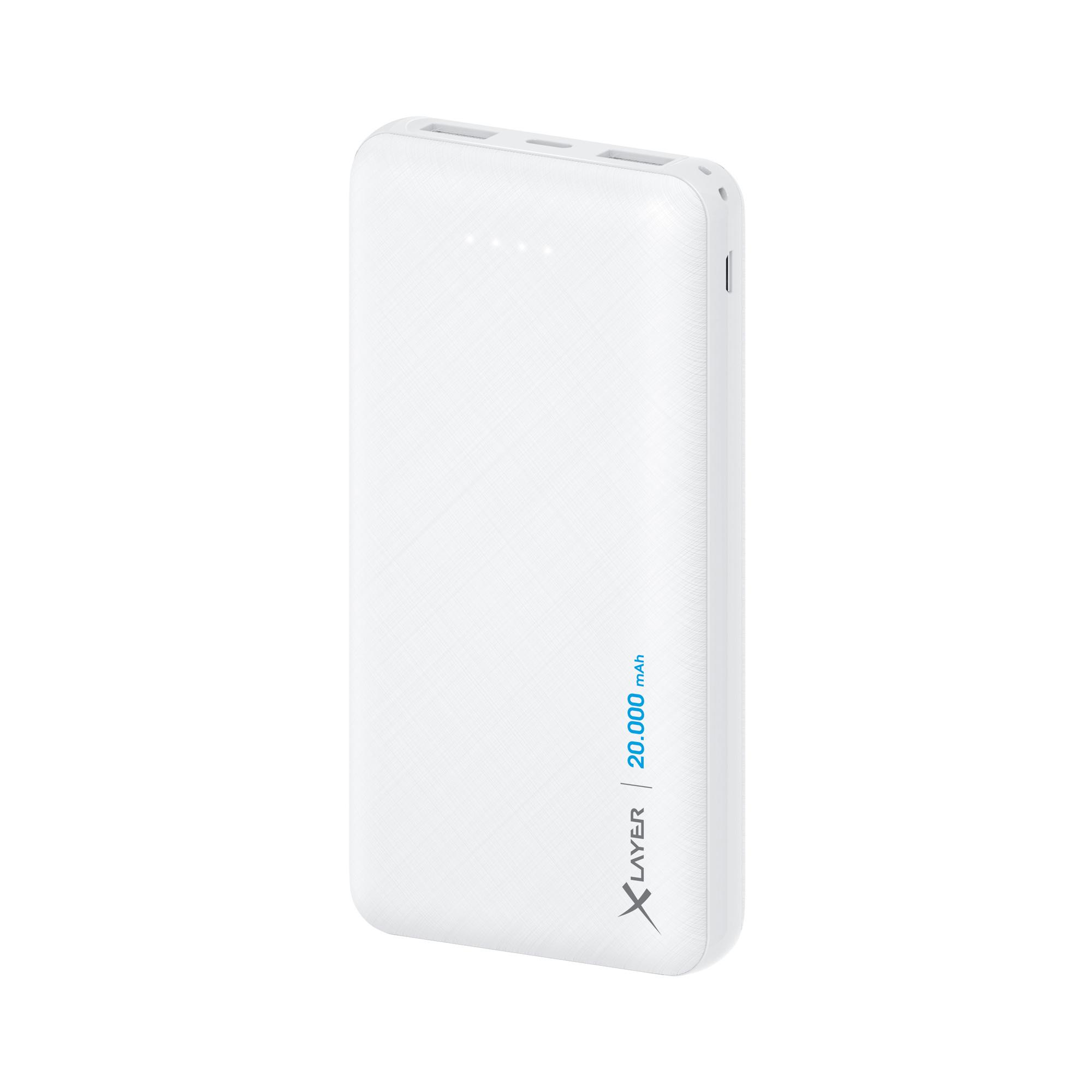 Produktbild Xlayer Zusatzakku Powerbank Micro White 20.000mAh 2 von 2