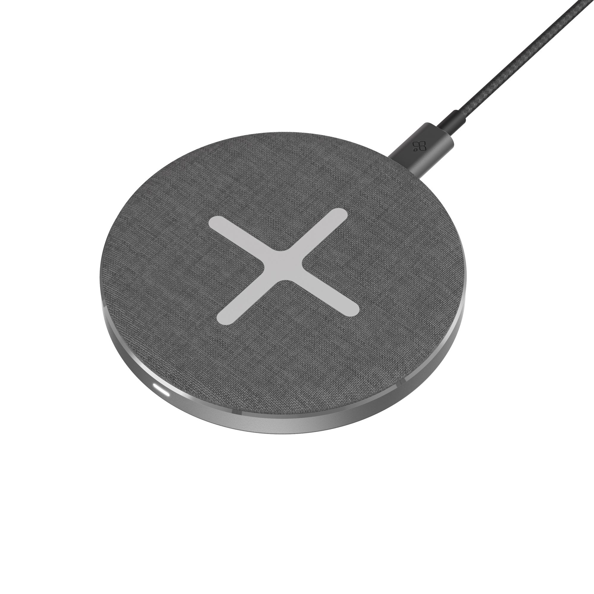 Produktbild Ladegerät XLayer Wireless Pad 15W Single Qi-zertifiziert Space Grey Smartphones/Tablets 2 von 3
