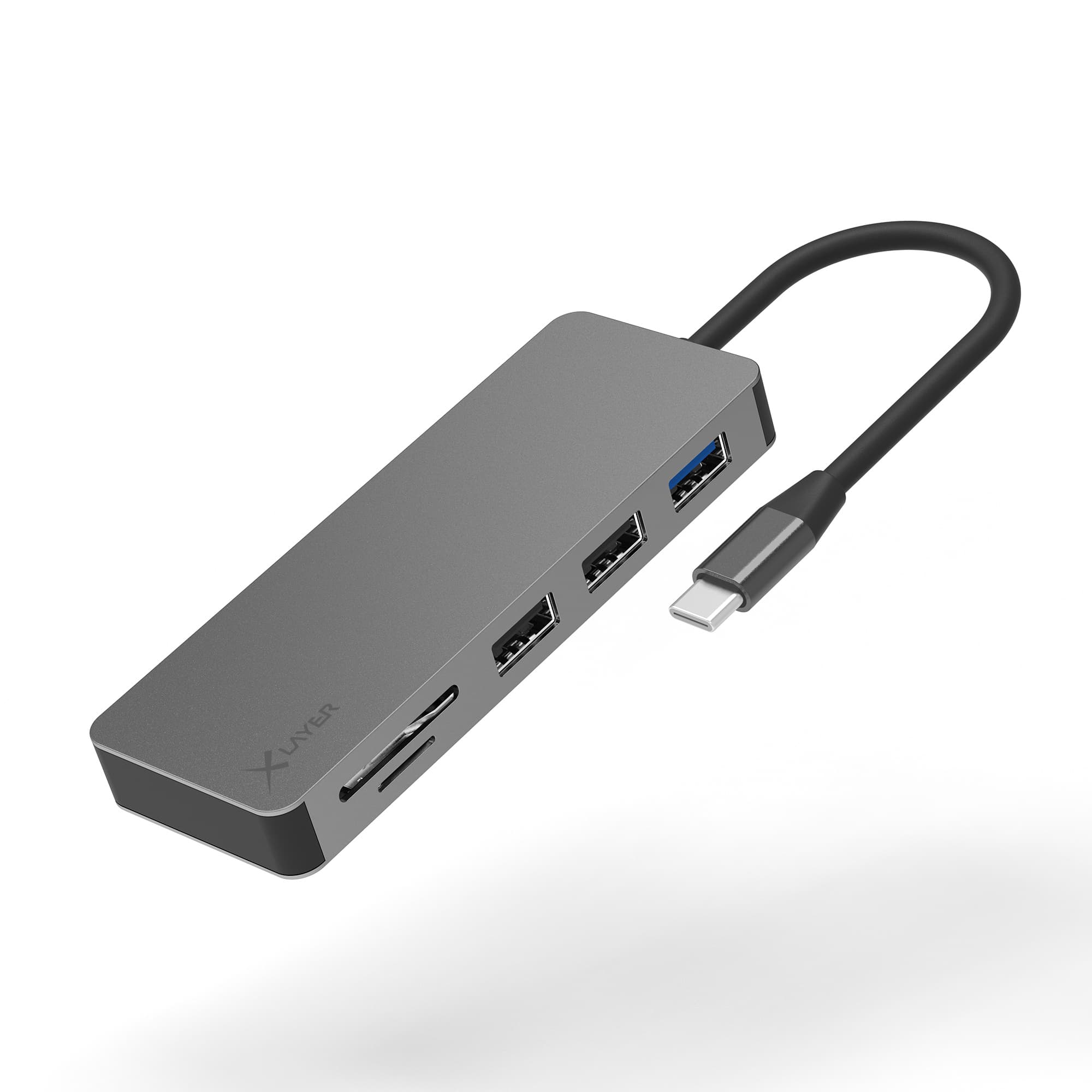 Produktbild XLayer 7 in 1 Hochgeschwindigkeits Typ-C HUB 3 von 4
