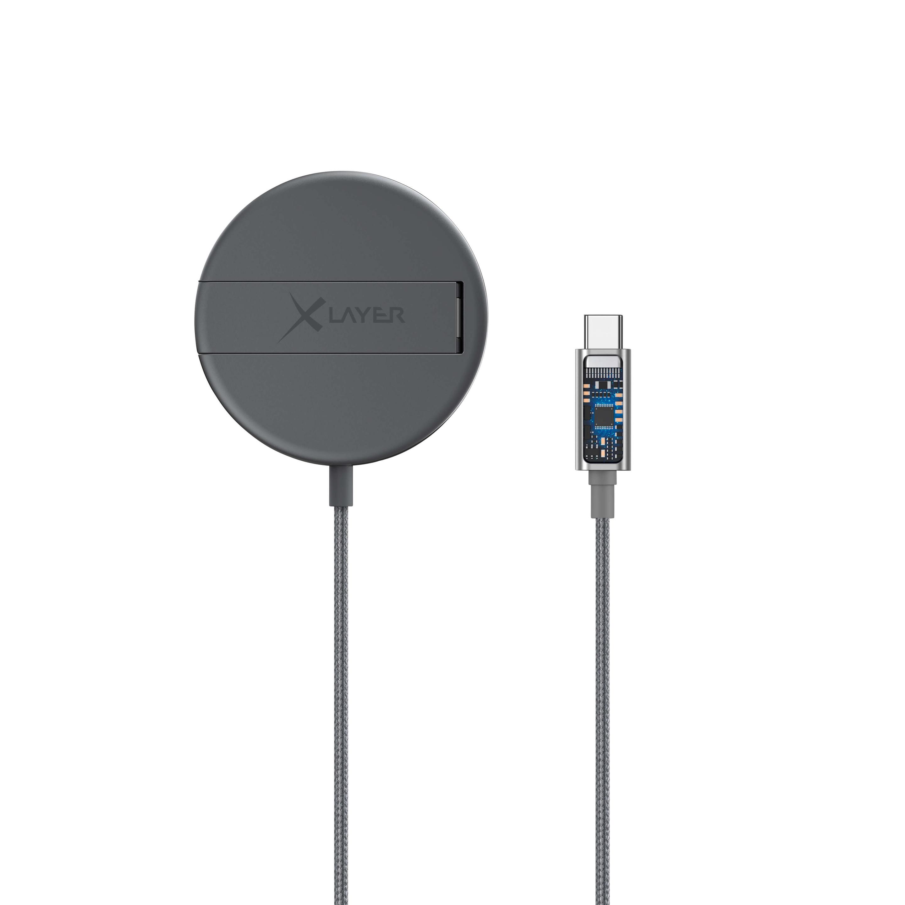 Produktbild XLayer MagFix Pro Wireless Charging Stand magnetisch 15W Space Grey 7 von 9