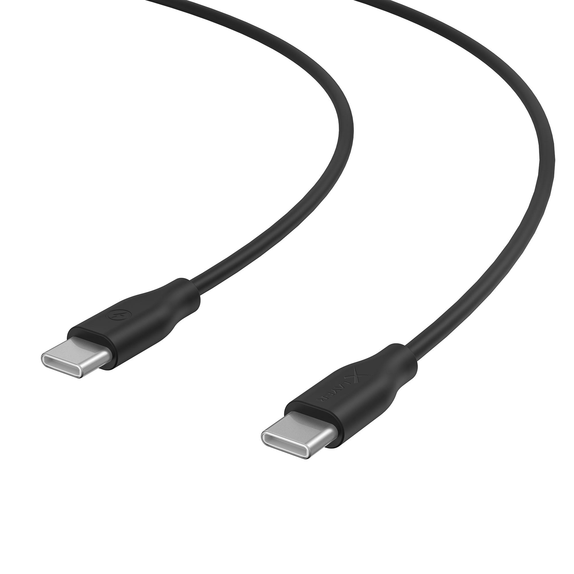 Produktbild XLayer Colour Line Typ C auf Typ C Kabel 1 m Black 2 von 2