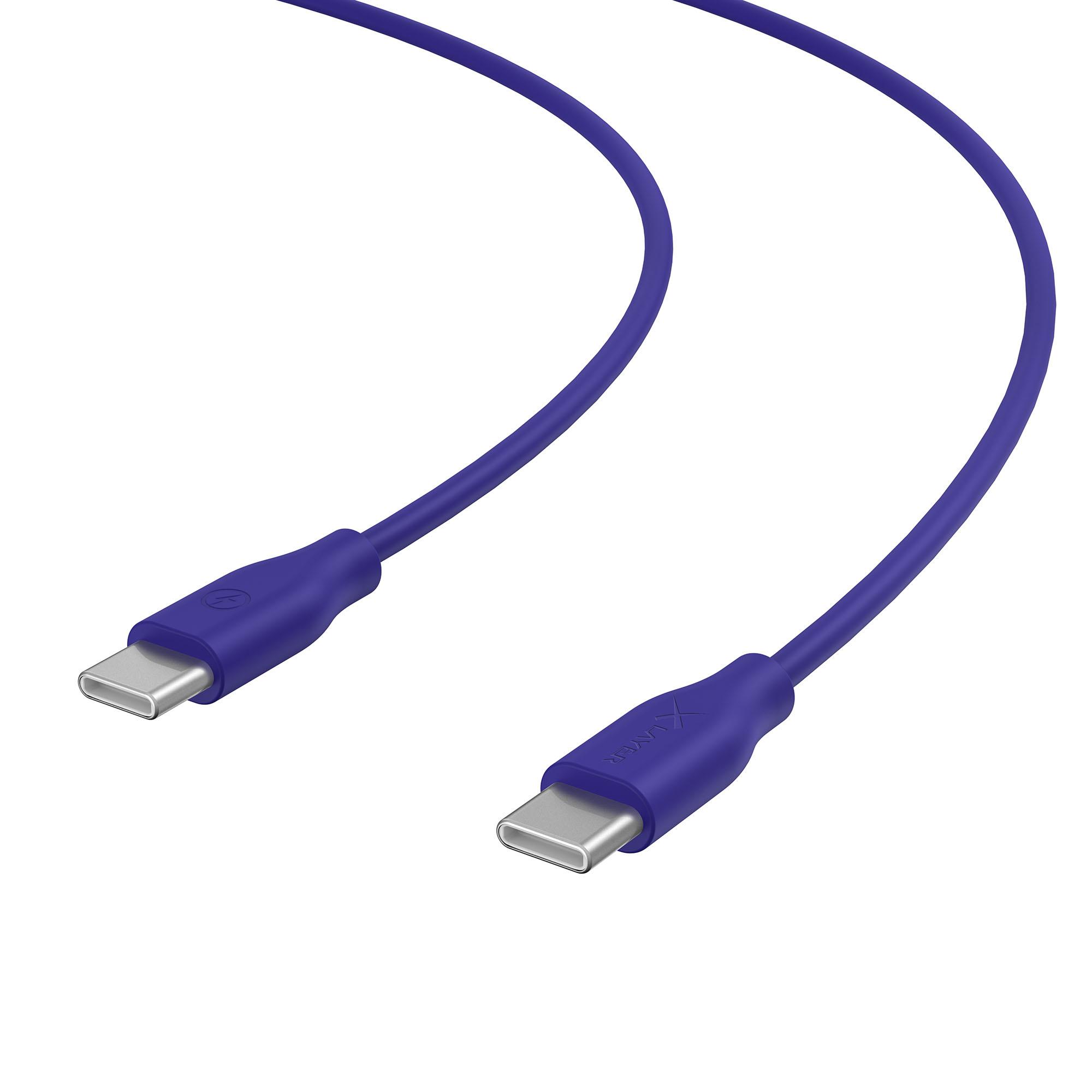 Produktbild XLayer Colour Line Typ C auf Typ C Kabel 1 m Blue 2 von 2