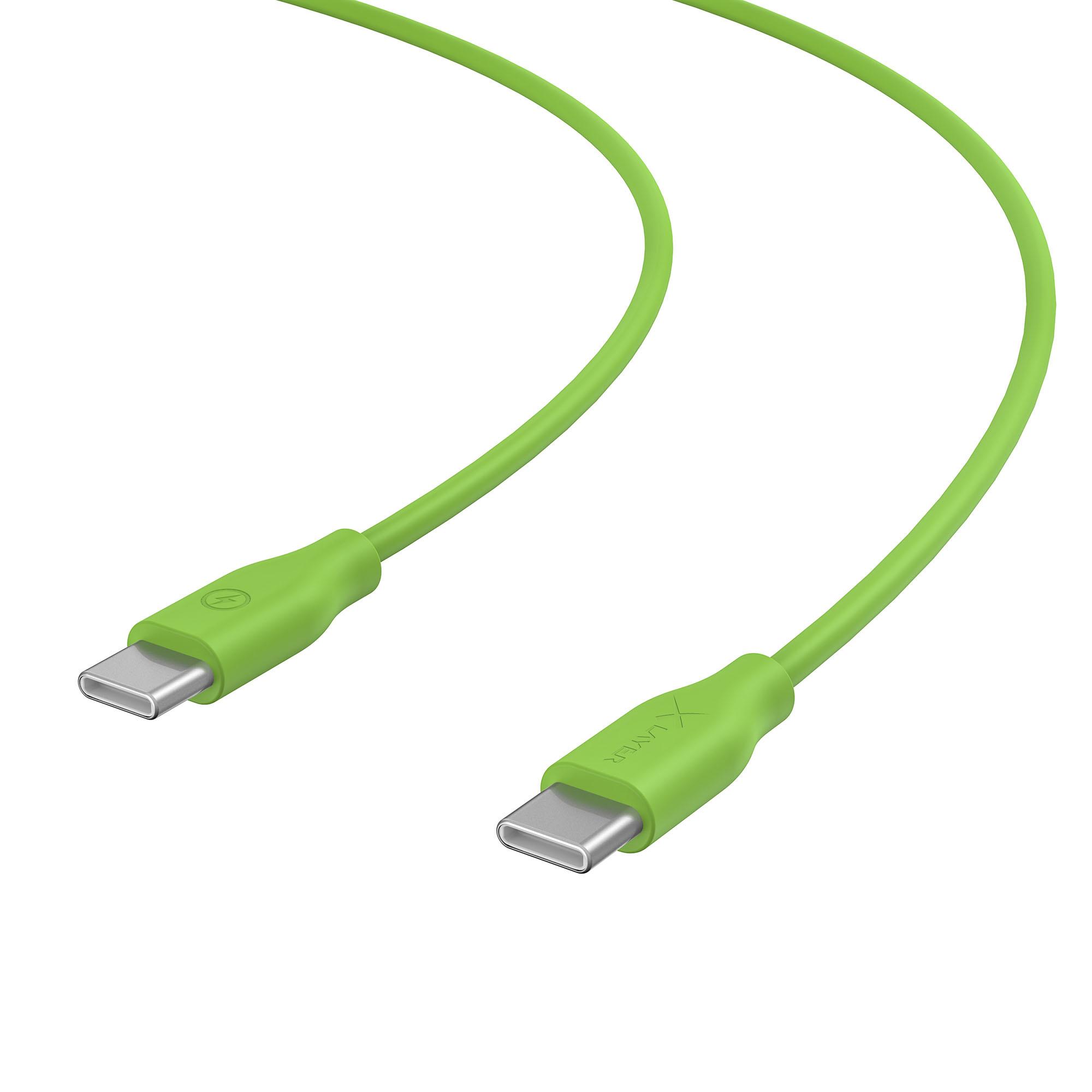 Produktbild XLayer Colour Line Typ C auf Typ C Kabel 1 m Green 2 von 2