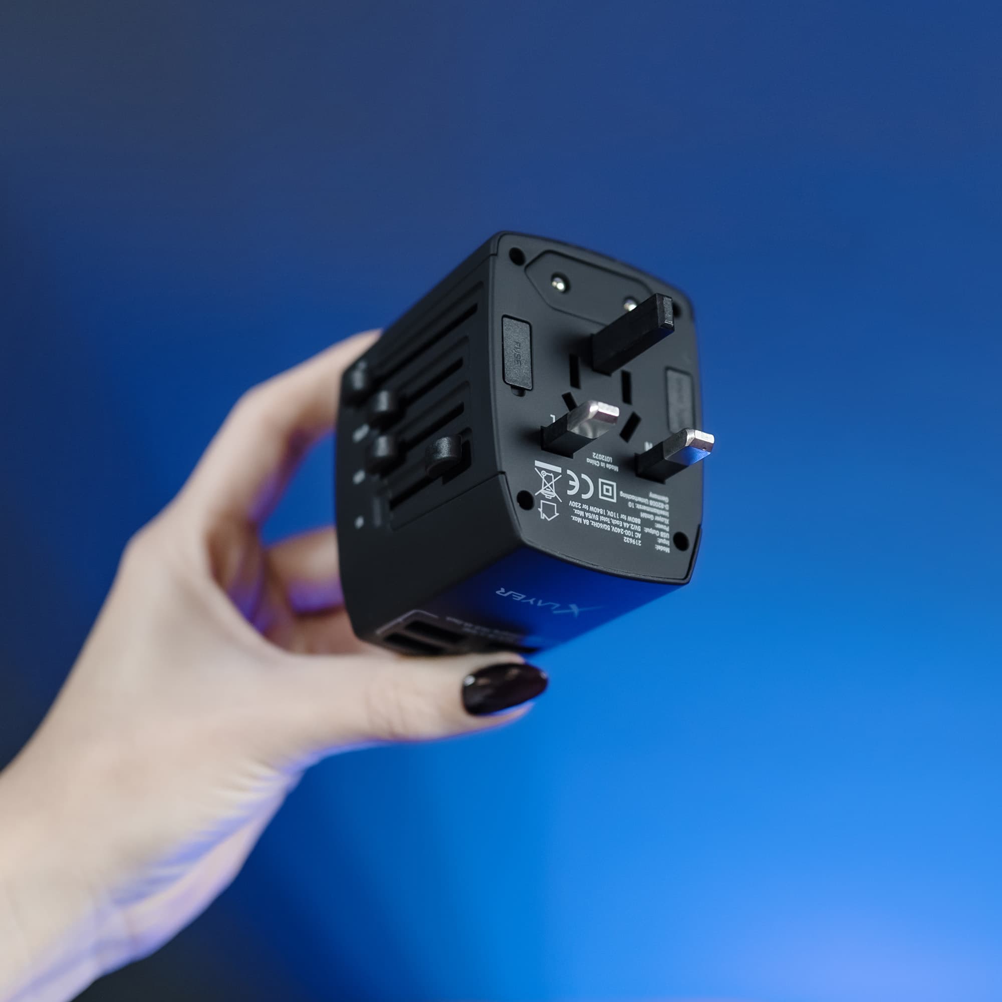 Produktbild XLayer Internationaler Reisestecker Weltweit Black 6 von 20