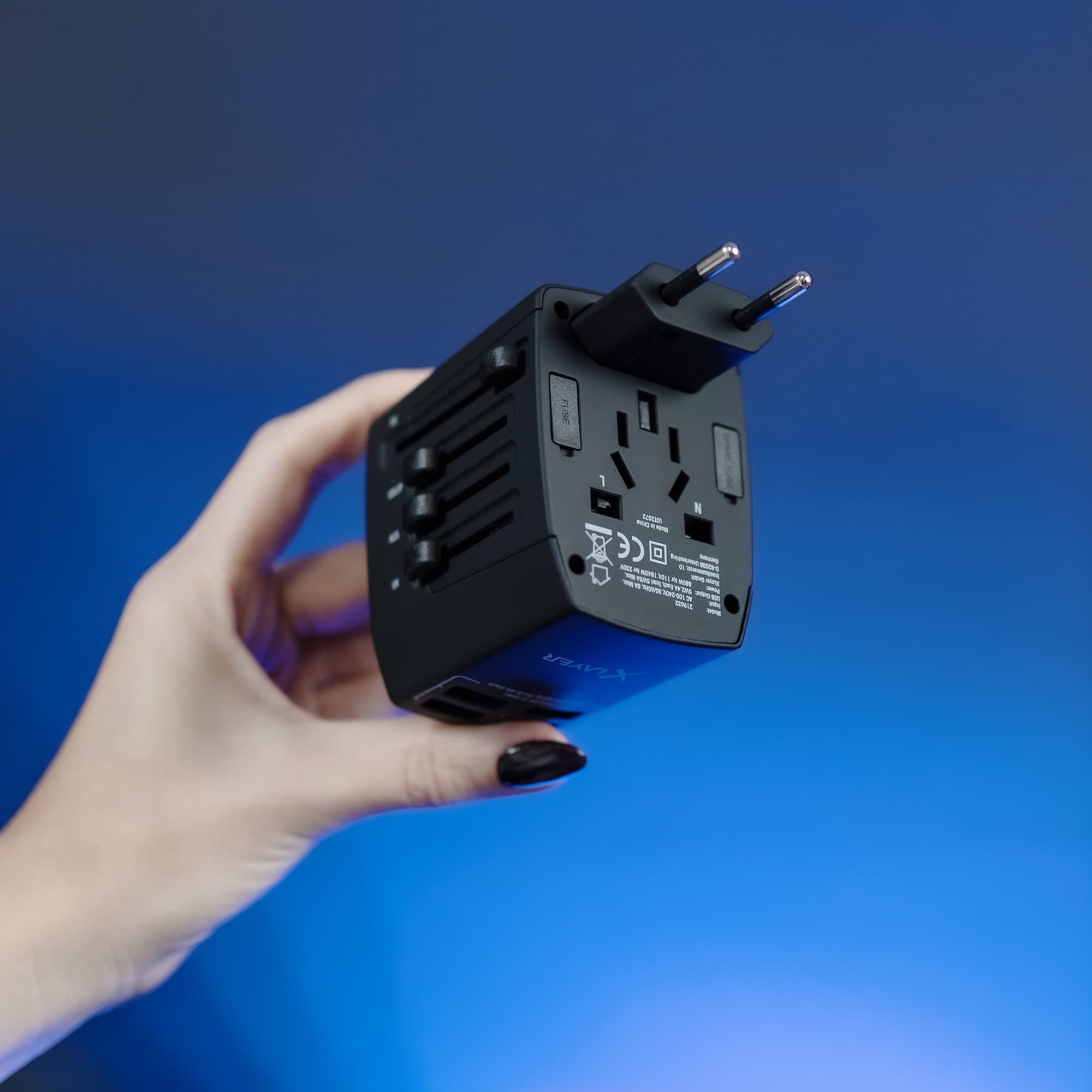 Produktbild XLayer Internationaler Reisestecker Weltweit Black 5 von 20