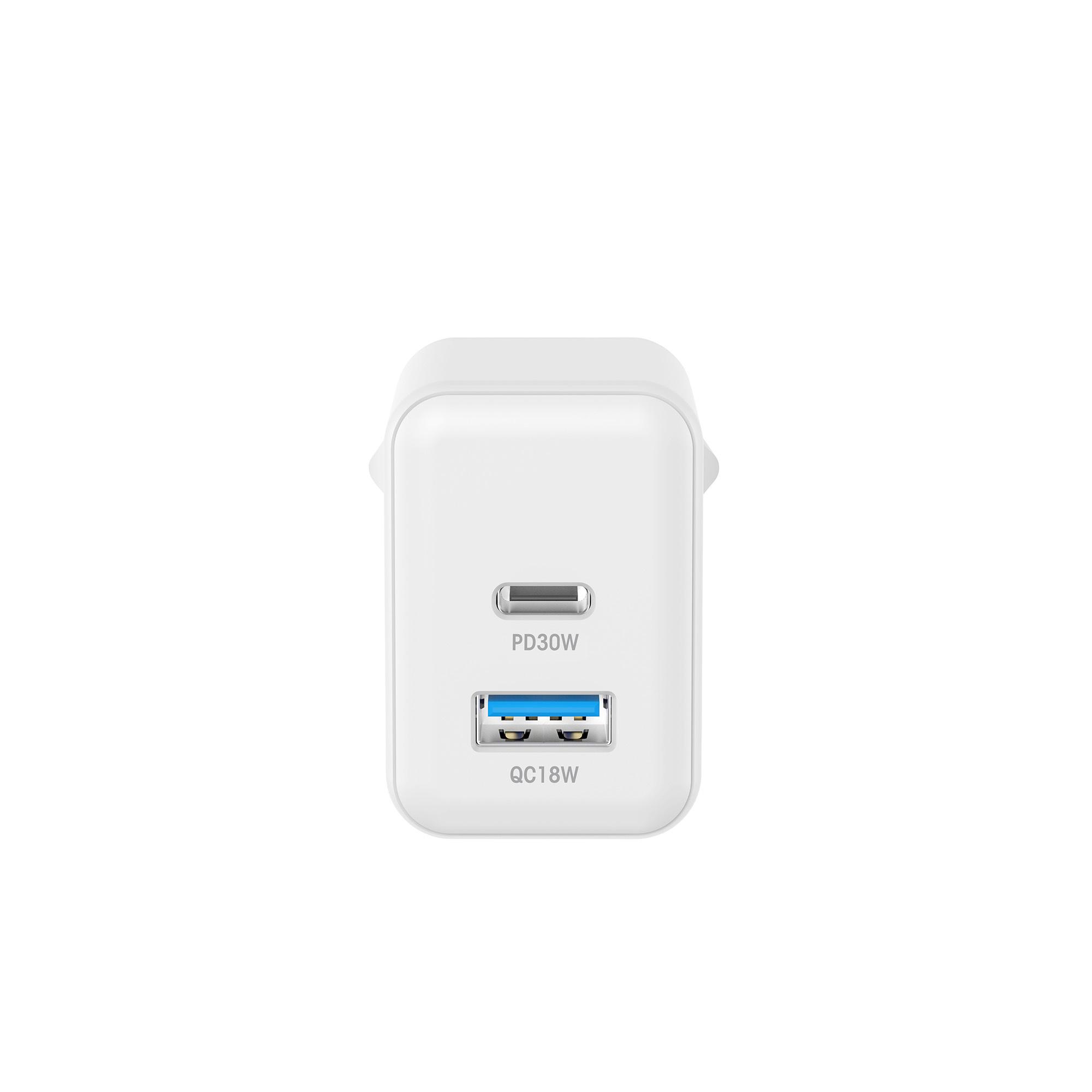 Produktbild XLayer Universal 38W Powercharger USB Typ C&USB Typ A White 5 von 6