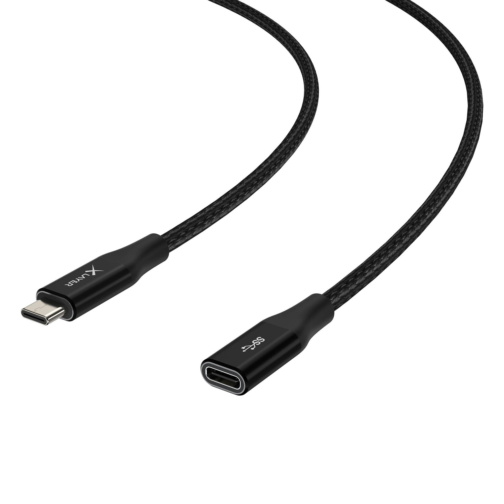 Produktbild XLayer USB C-Verlängerungskabel für Audio-, Video-&Datenübertragung 1.5 m Black 4 von 4