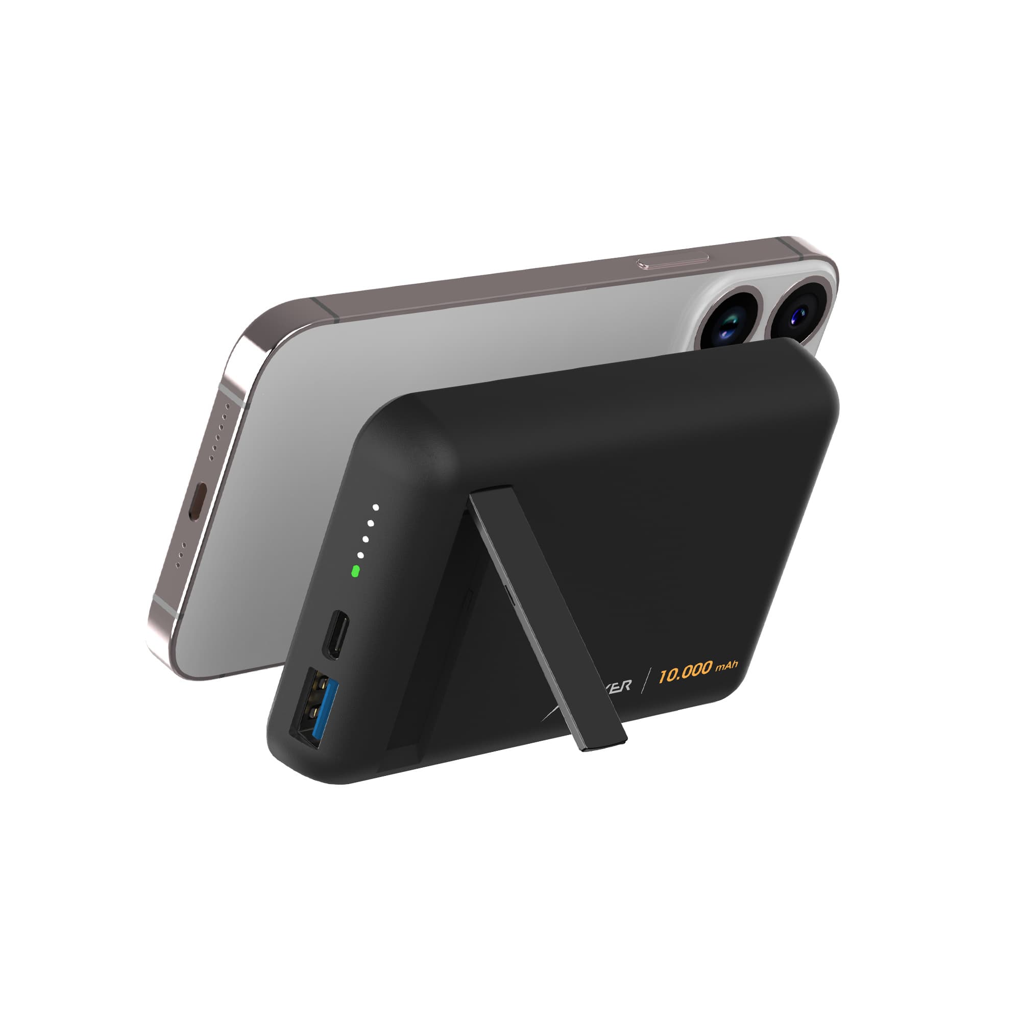 Produktbild XLayer MagFix Pro Powerbank Stand magnetisch 10.000 mAh PD 20W Schwarz 8 von 8