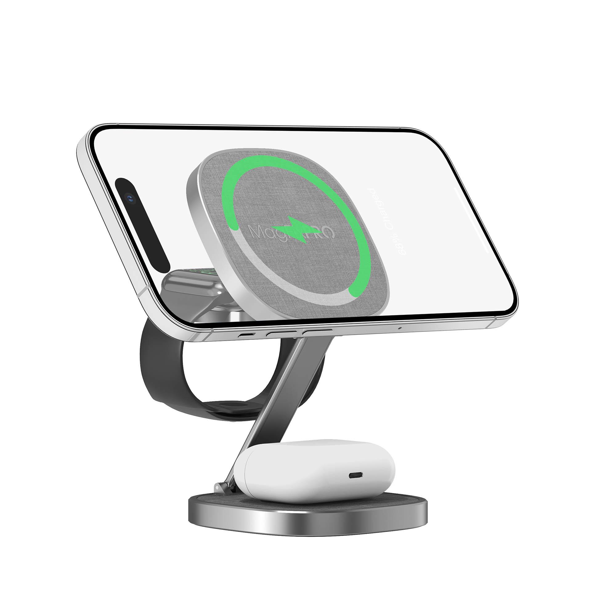 Produktbild XLayer MagFix Pro 3 in 1 Wireless Travel Charger Black 5 von 11