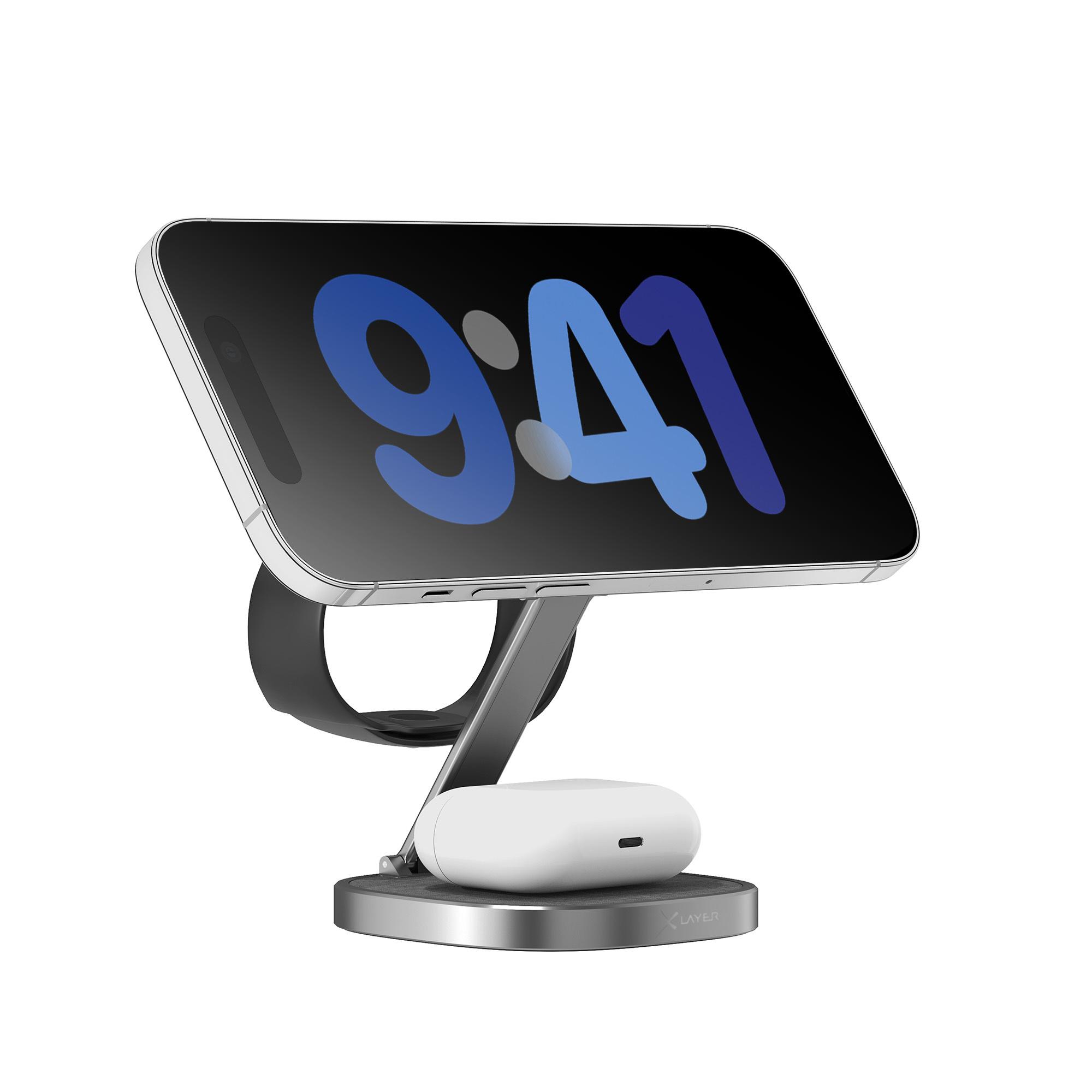 Produktbild XLayer MagFix Pro 3 in 1 Wireless Travel Charger Black 8 von 11