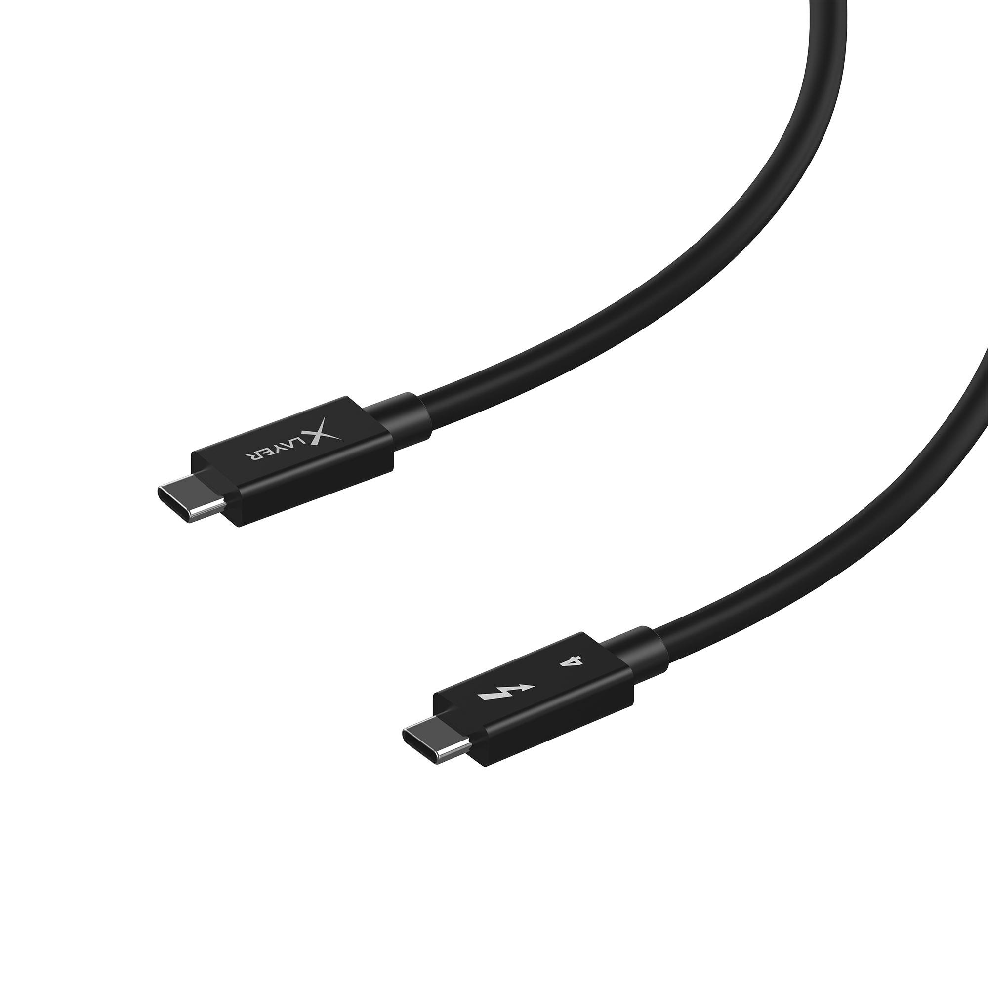 Produktbild Kabel XLayer Typ-C Thunderbolt 4 Black 1 m 4 von 4