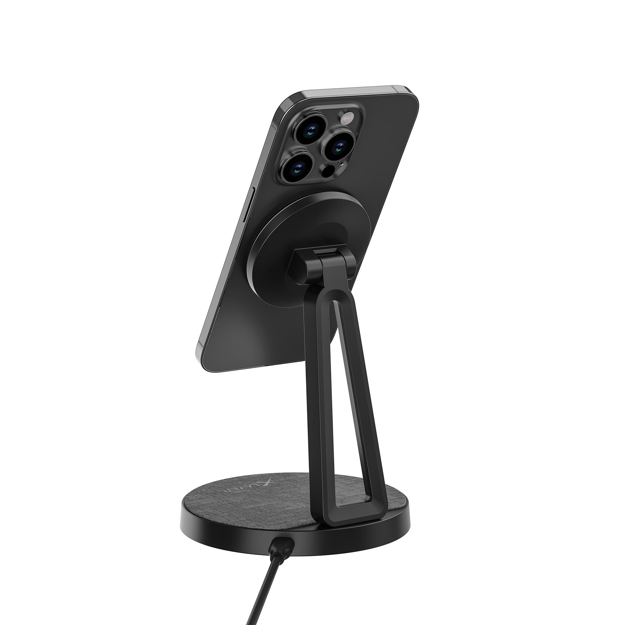 Produktbild XLayer MagFix Pro 2-in-1 Ladestation 15W Grey/Black 5 von 12