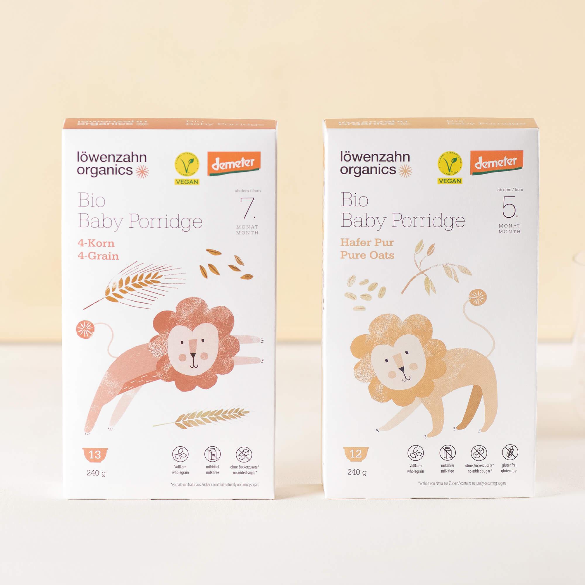 Produktbild löwenzahn organics Bio Baby Porridge 4-Korn 5 von 6