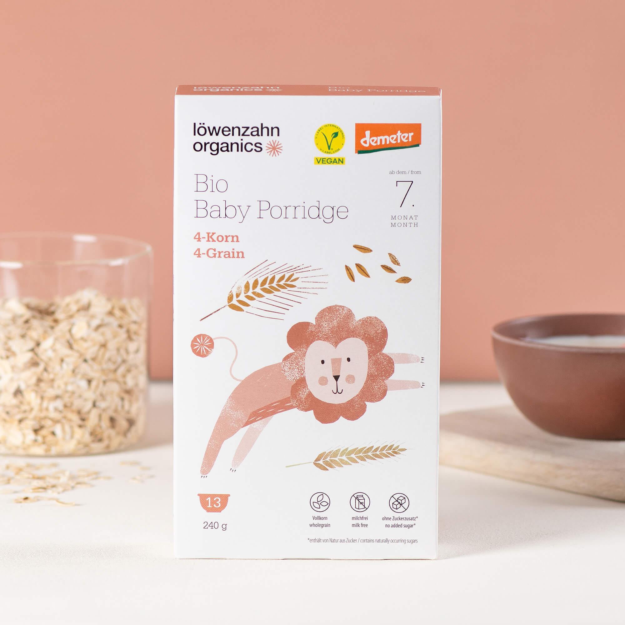 Produktbild löwenzahn organics Bio Baby Porridge 4-Korn 6 von 6