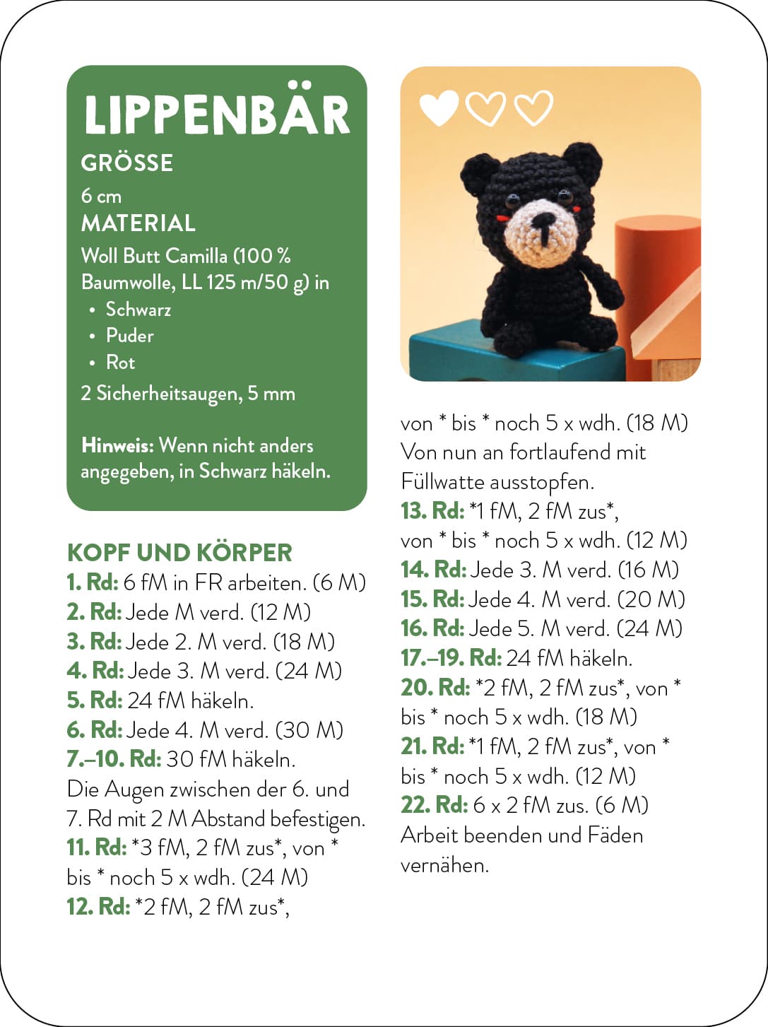 Produktbild 55 x häkeln – Mini-Amigurumis: Dein Kartenset von Wellensittich bis Wichtel 9 von 11
