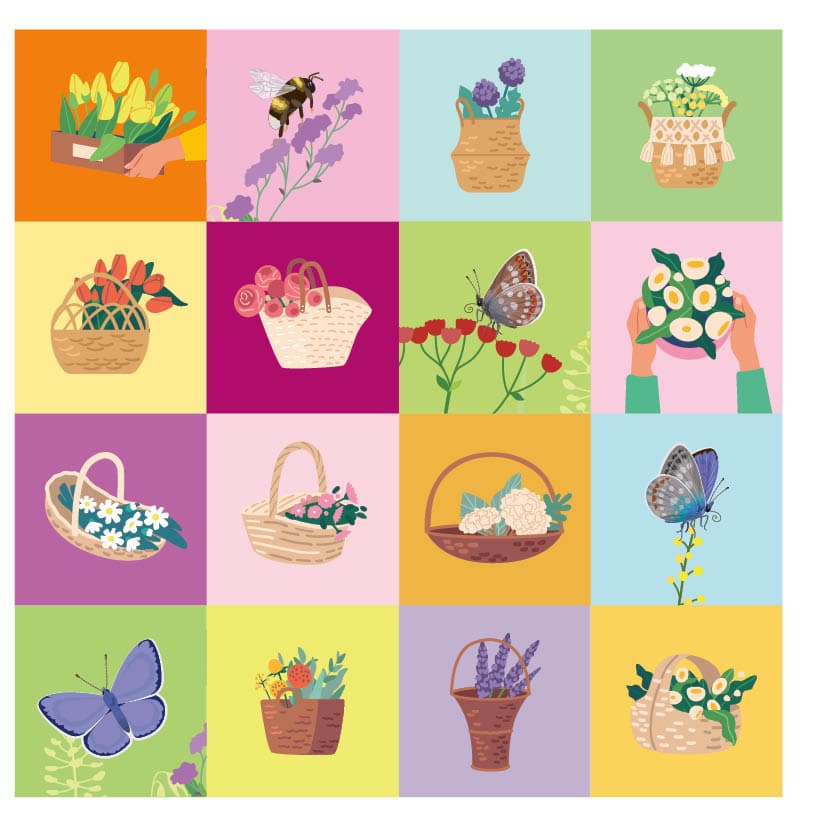 Produktbild 333 Sticker – Sommergarten: Küchen-Etiketten und Aufkleber mit beschreibbarer Oberfläche 3 von 6