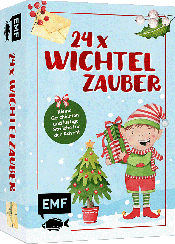Adventskalender-Kartenset: 24 x Wichtelzauber