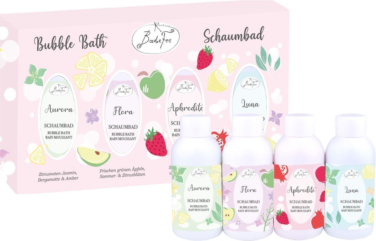 BadeFee Geschenkset Schaumbad 4x100ml