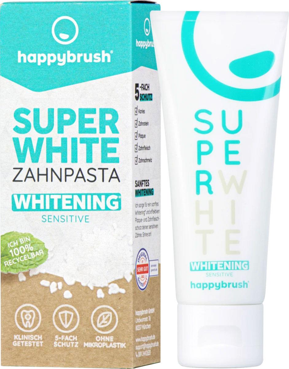 happybrush Zahncreme Super White&Protect