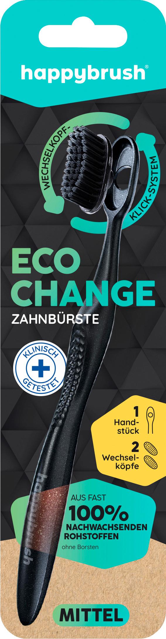 happybrush Zahnbürste Eco Change mittel