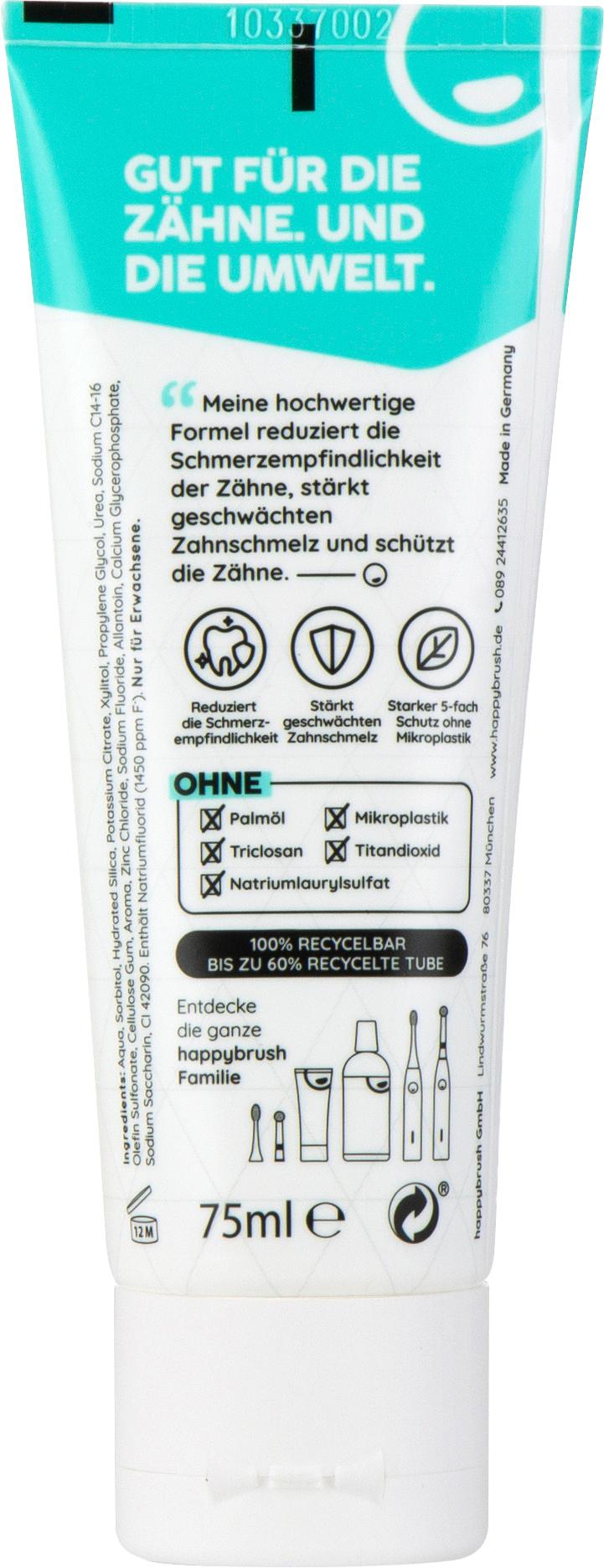 Produktbild happybrush Zahnpasta Sensitive Care 4 von 6