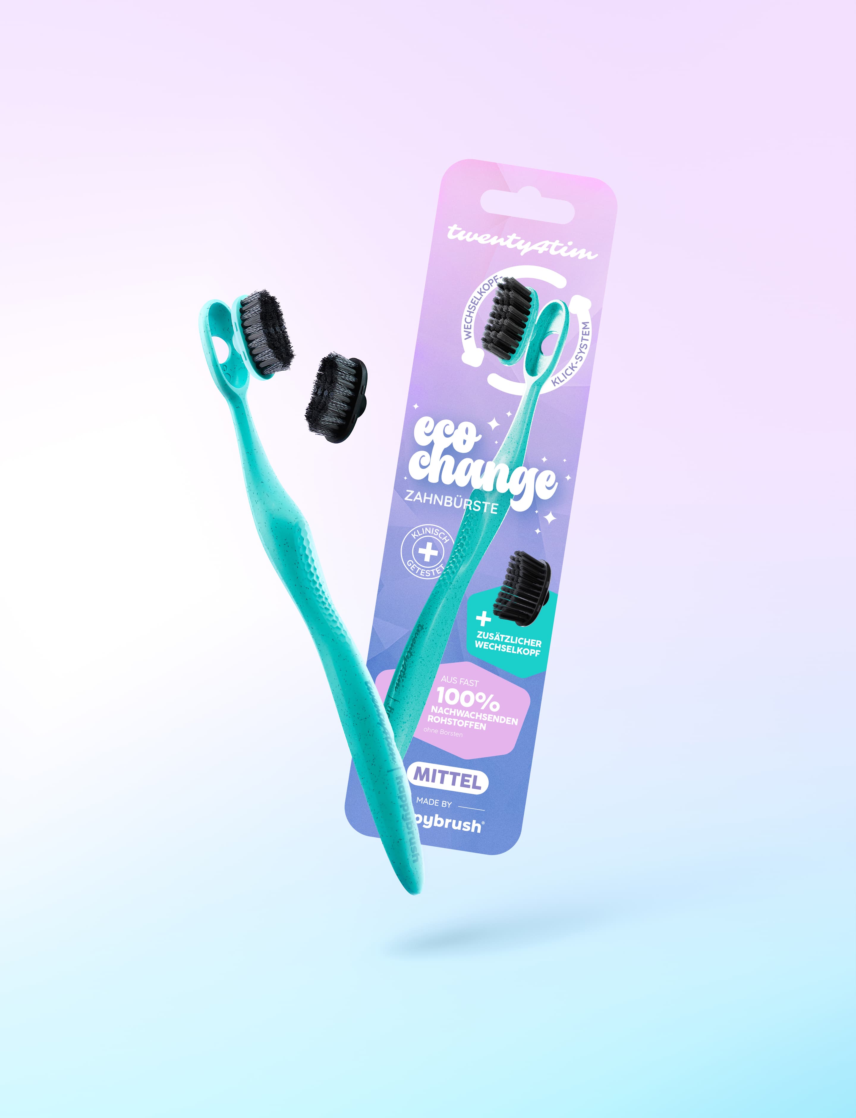 Produktbild happybrush EcoChange Zahnbürste Twenty4Tim 4 von 10