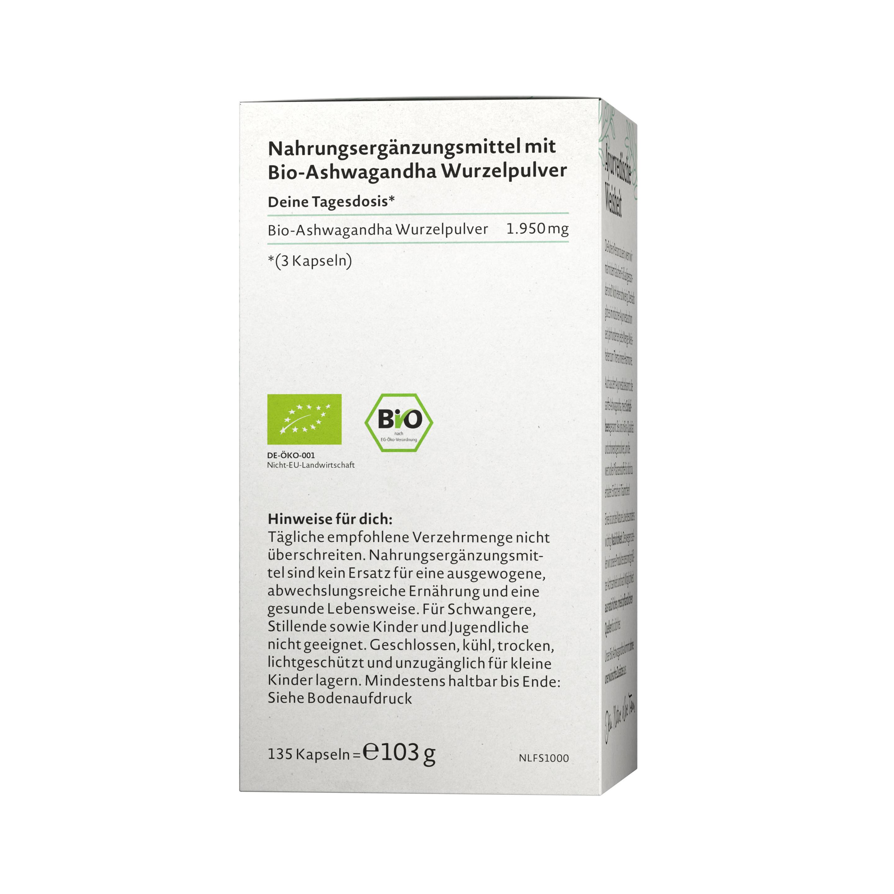 Produktbild NATURE LOVE Bio Ashwagandha 4 von 6