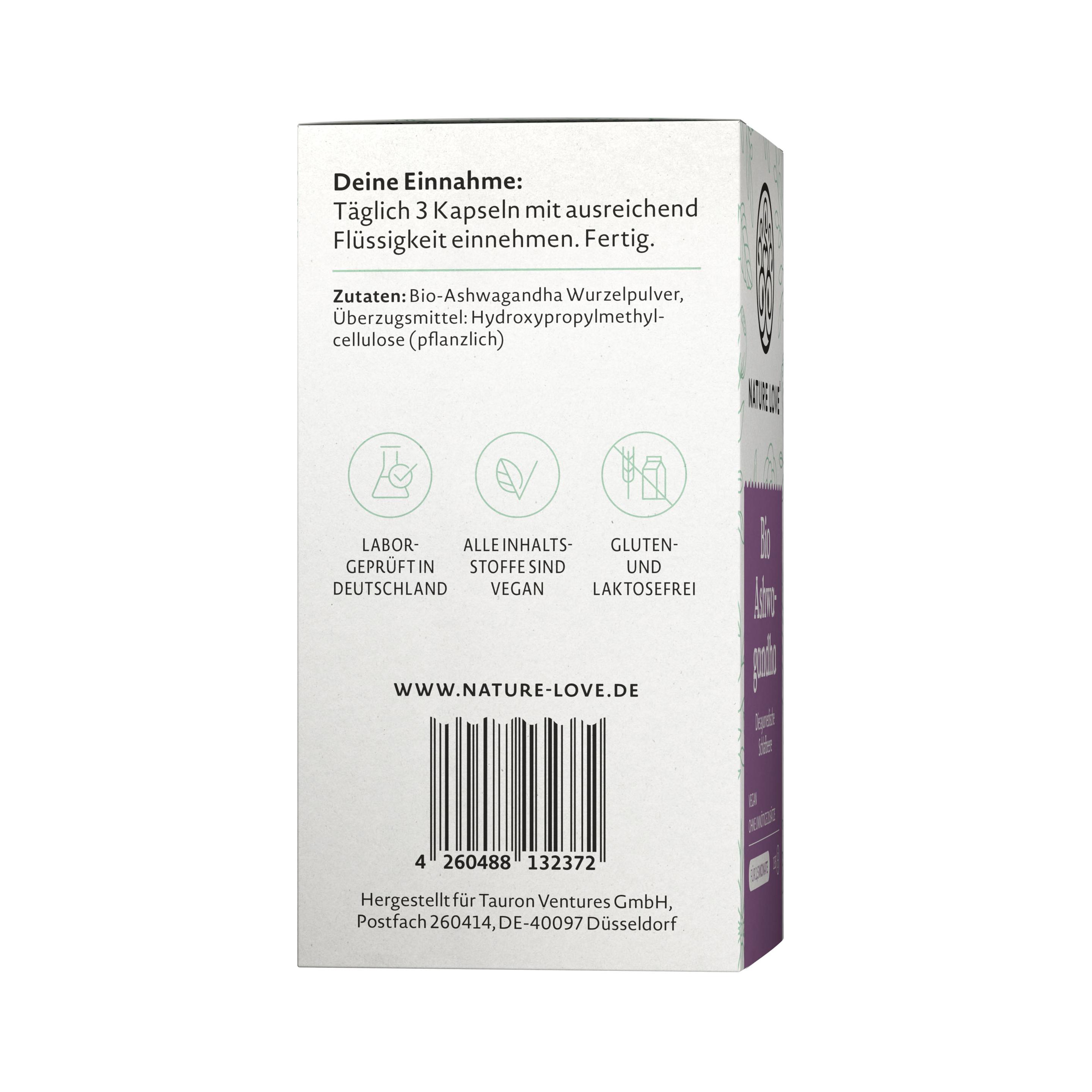 Produktbild NATURE LOVE Bio Ashwagandha 6 von 6