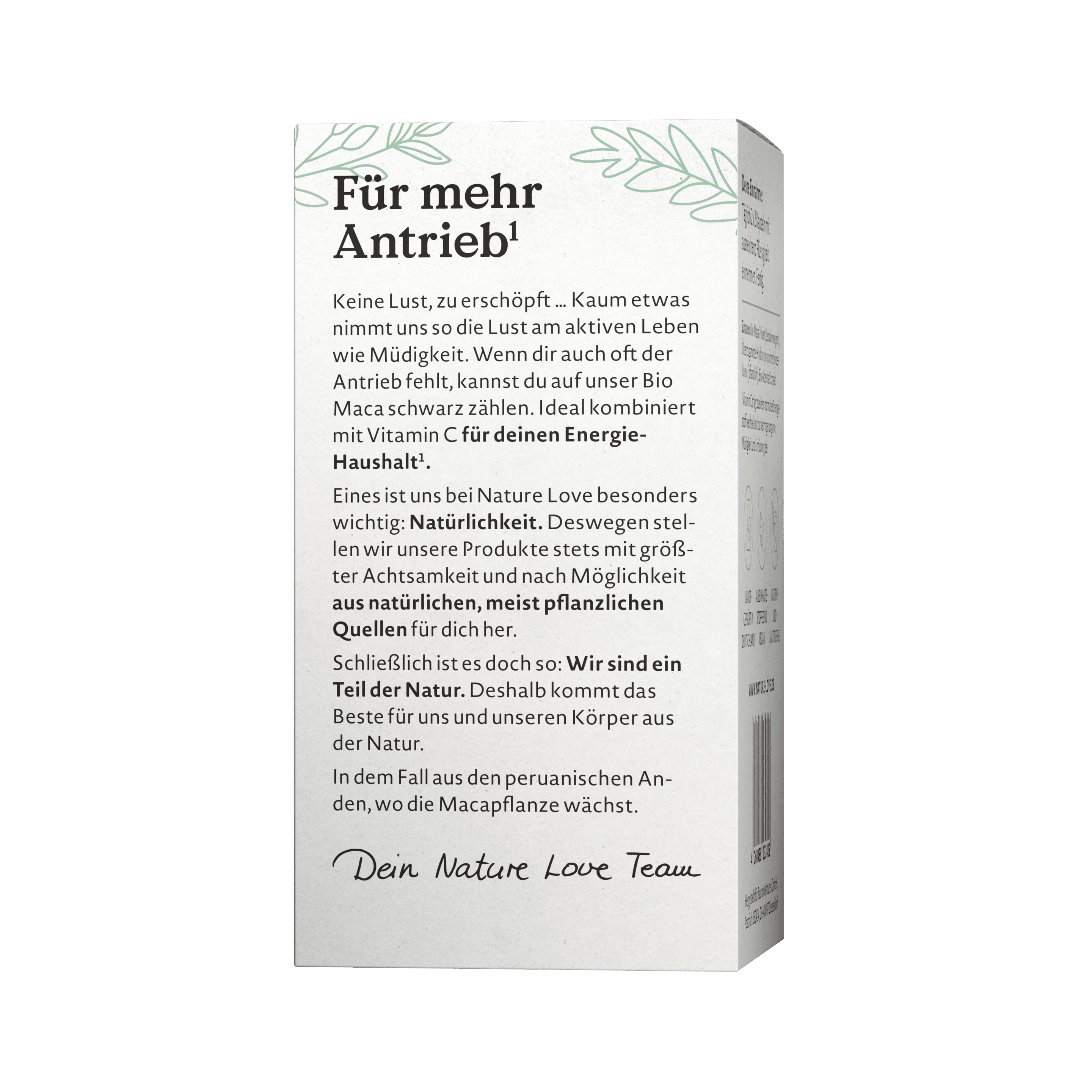 Produktbild NATURE LOVE Bio Maca schwarz 6 von 6