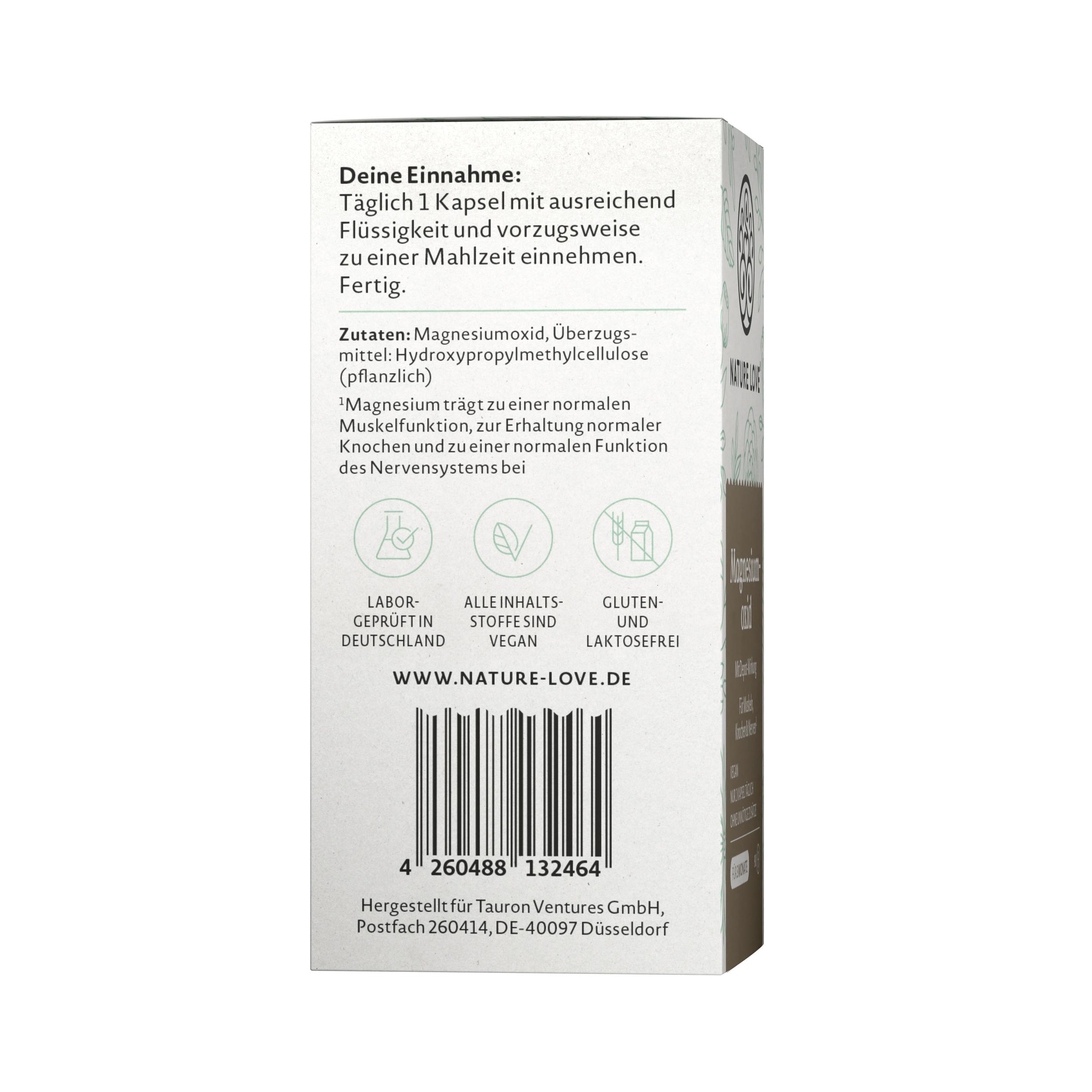 Produktbild NATURE LOVE Magnesiumoxid 6 von 6