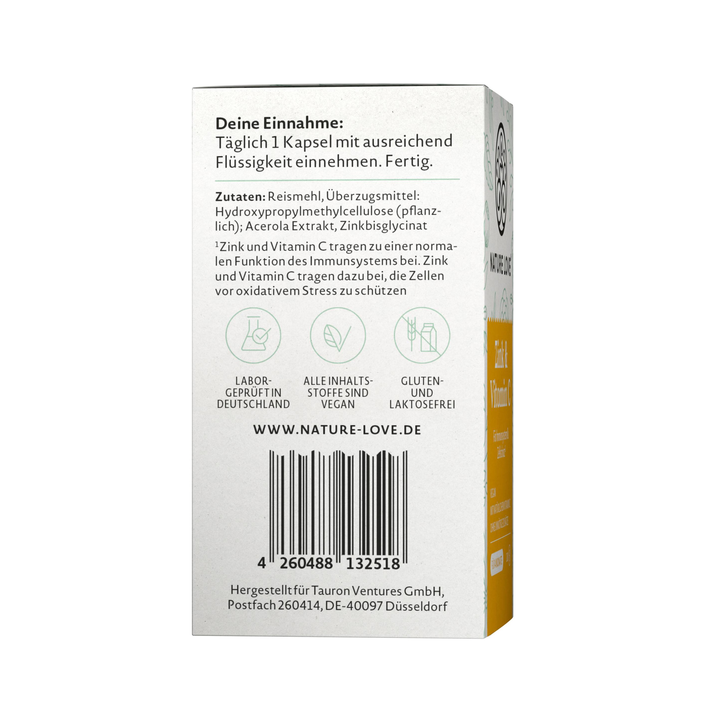 Produktbild NATURE LOVE Zink&Vitamin C 6 von 6
