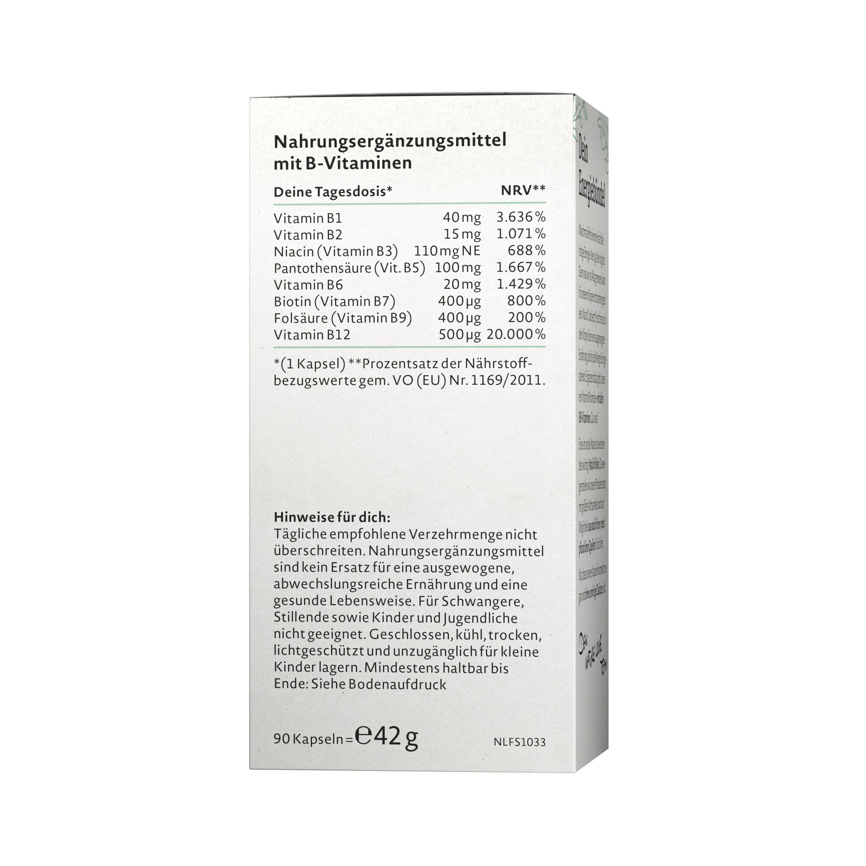 Produktbild NATURE LOVE Vitamin B Komplex 4 von 6
