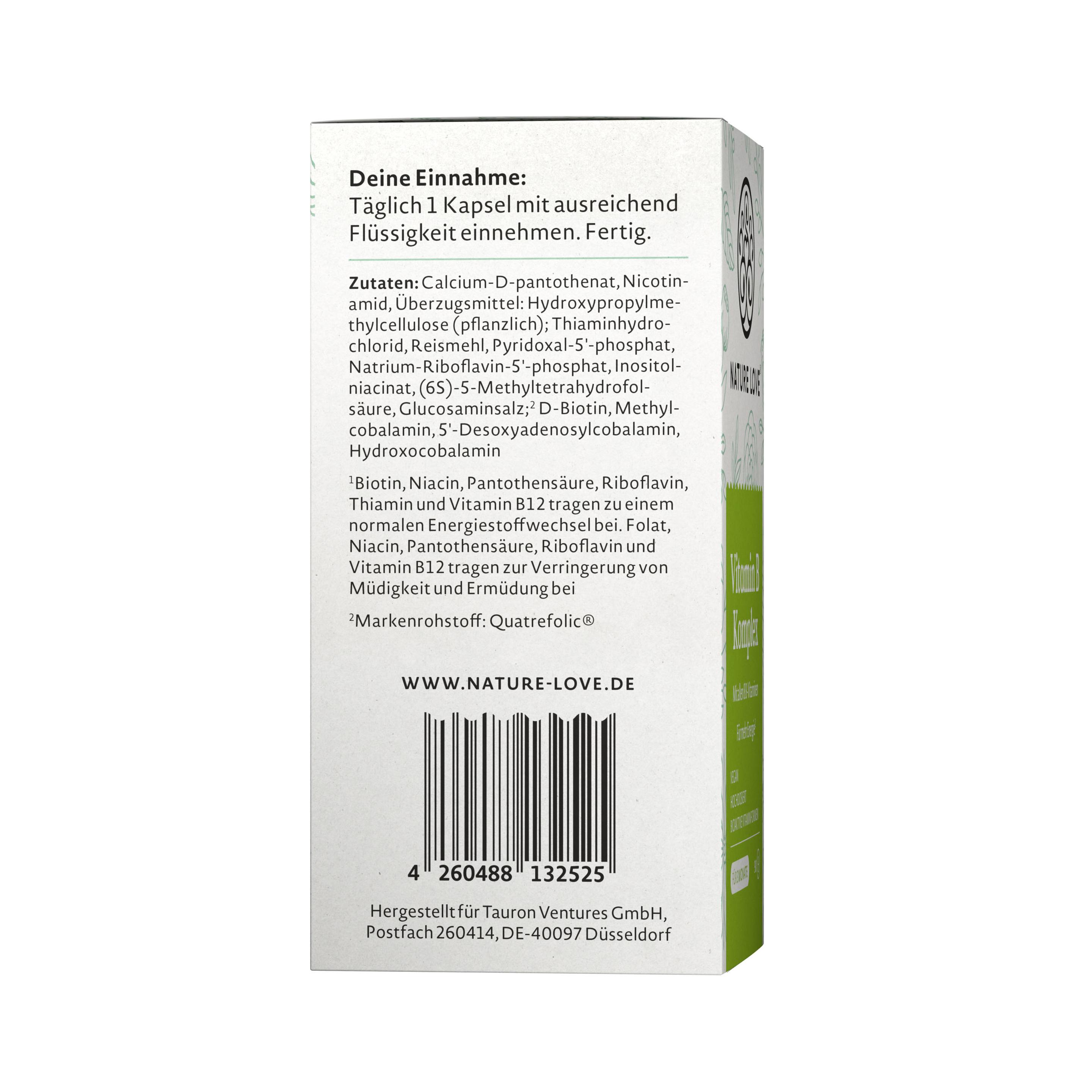 Produktbild NATURE LOVE Vitamin B Komplex 6 von 6