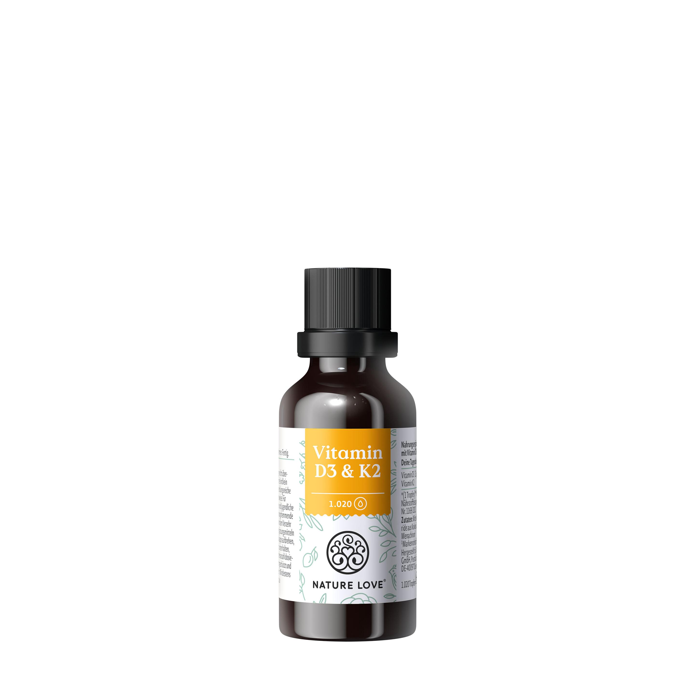 Produktbild NATURE LOVE Vitamin D3&K2 2 von 6