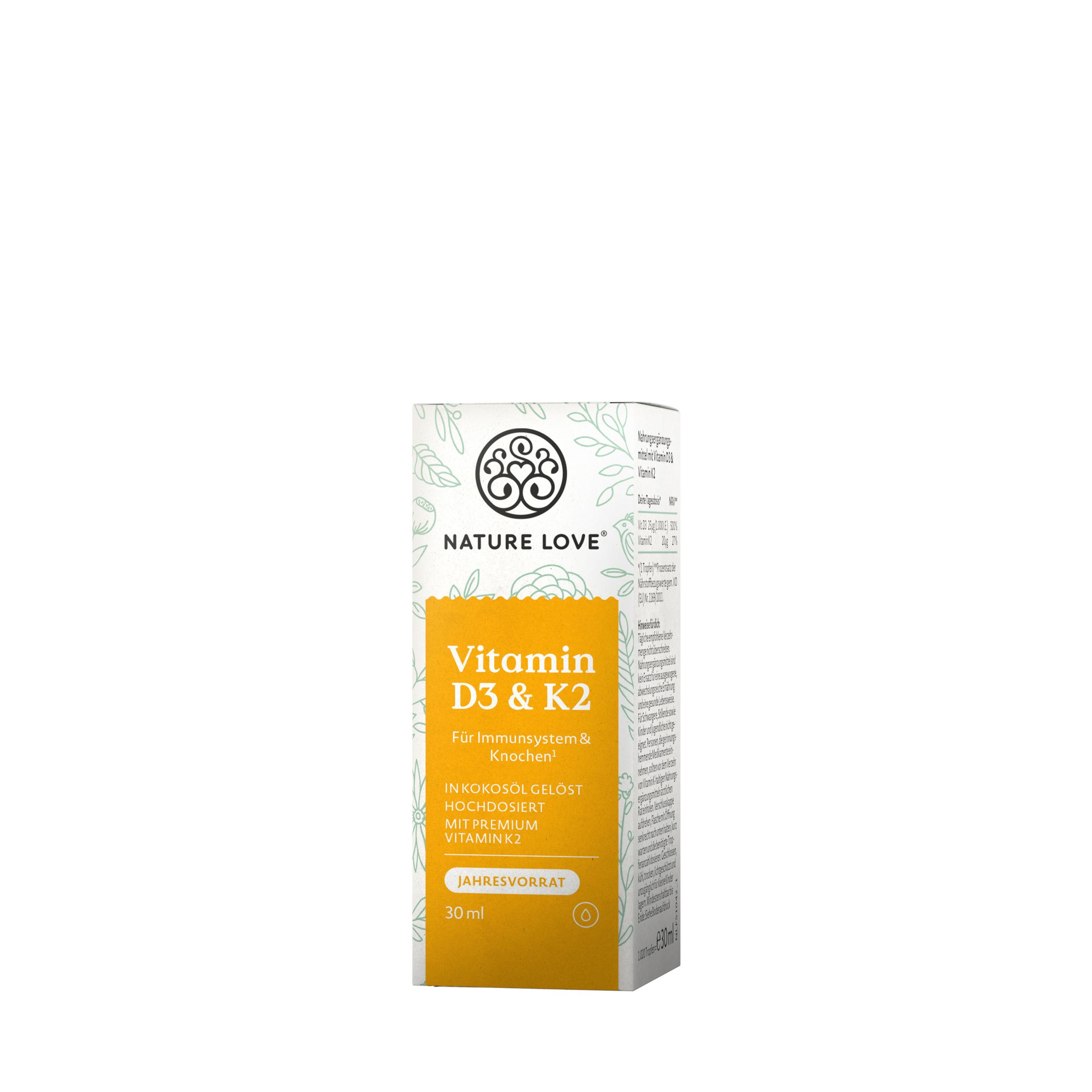 Produktbild NATURE LOVE Vitamin D3&K2 3 von 6