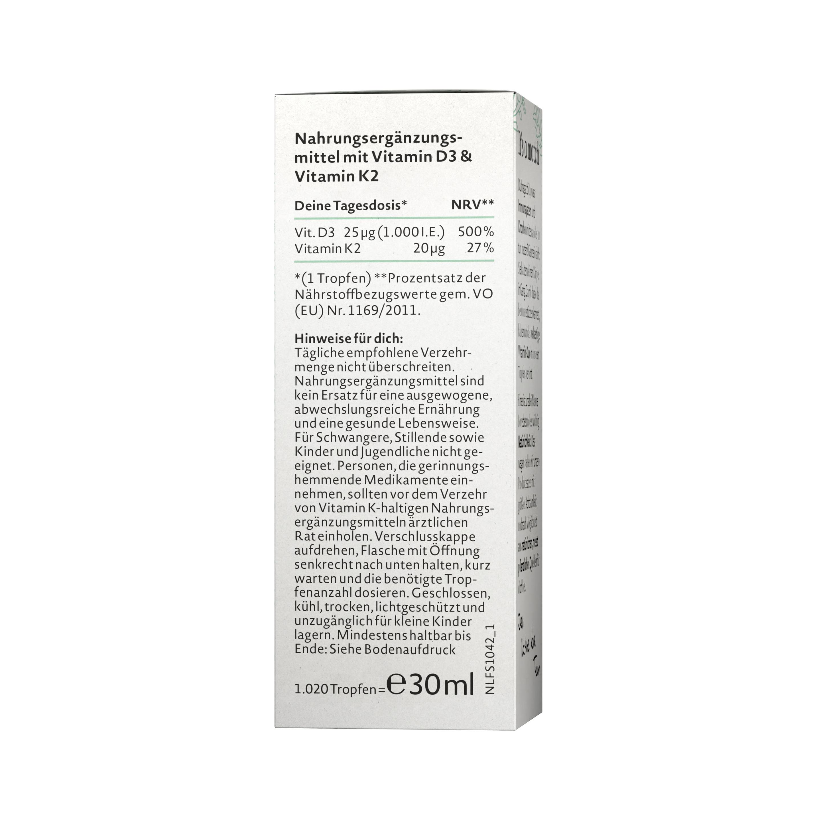 Produktbild NATURE LOVE Vitamin D3&K2 4 von 6